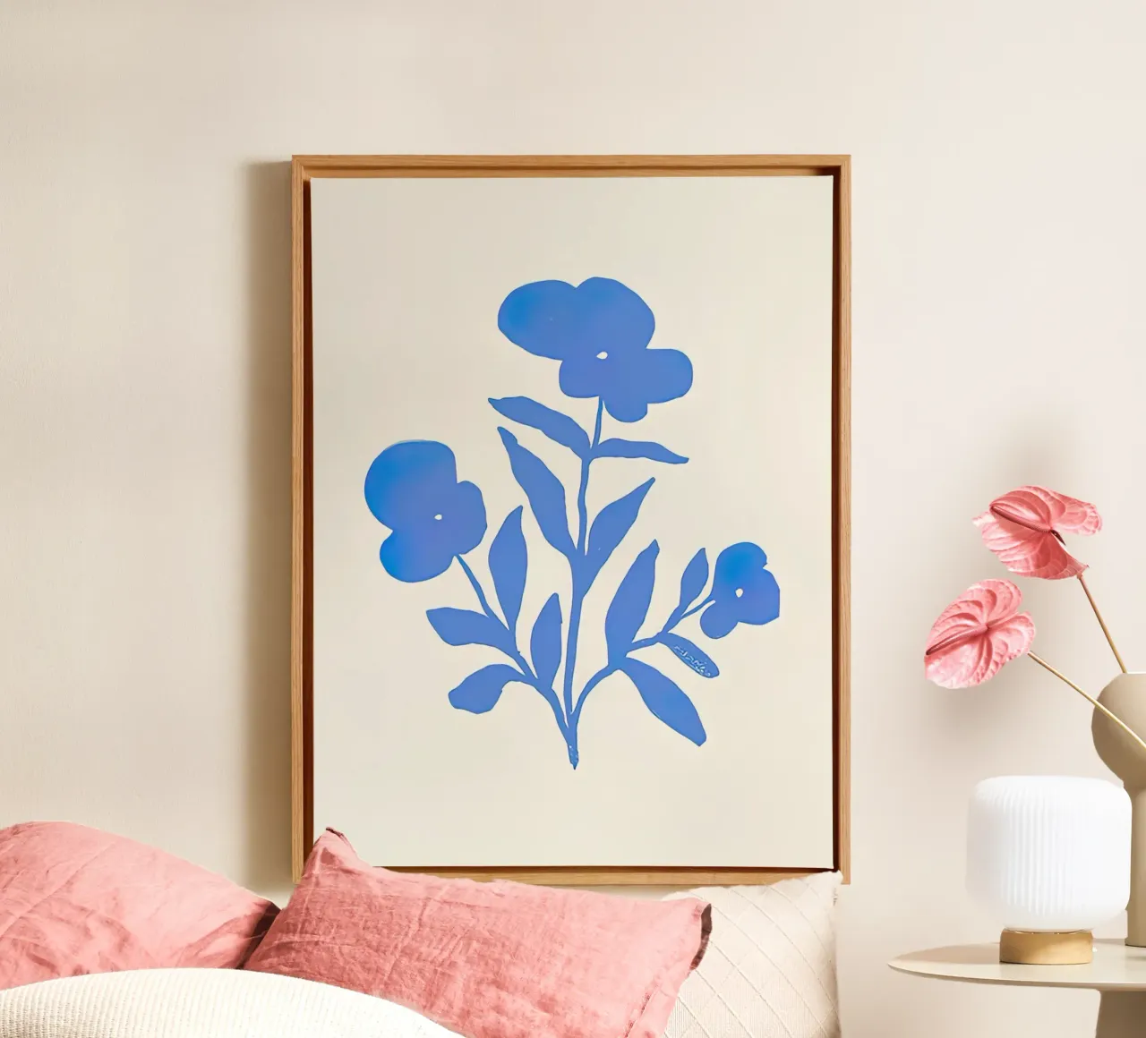 Bloemen No 01 canvas met Baklijst van Zach shop