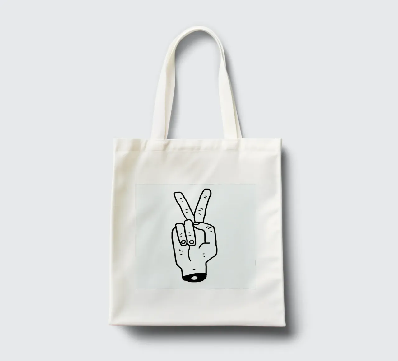 Peaceman tote bag by Nick Cocozza