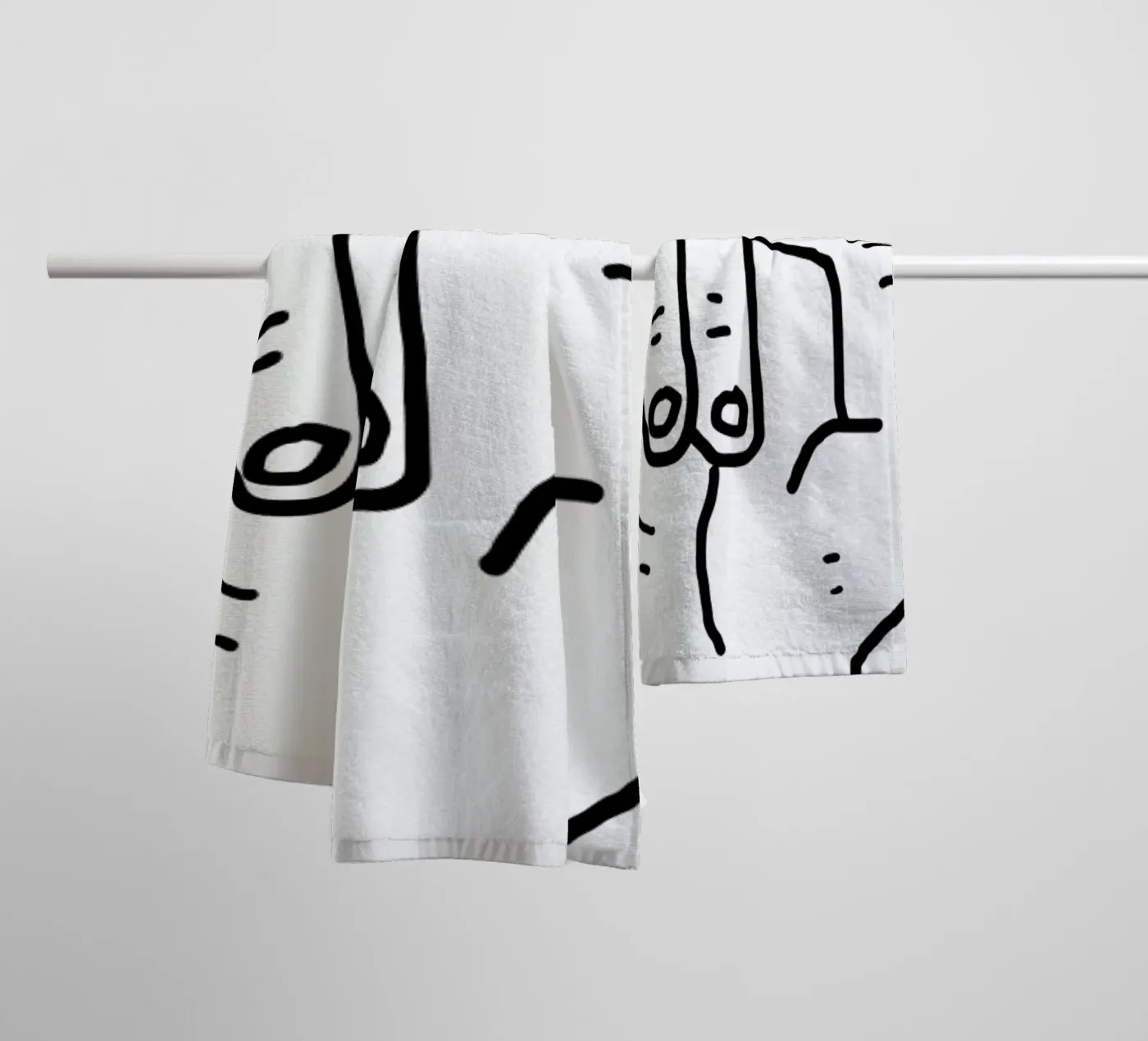 Peaceman towel by Nick Cocozza