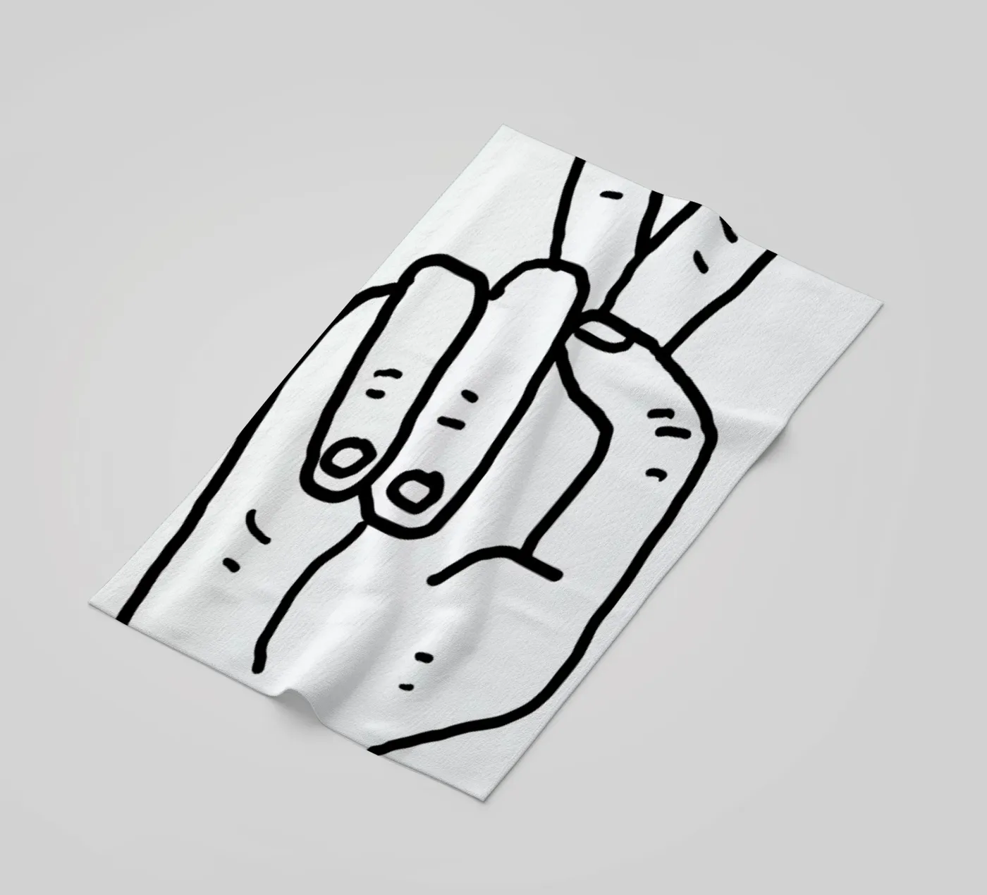 Peaceman strandhanddoek van Nick Cocozza