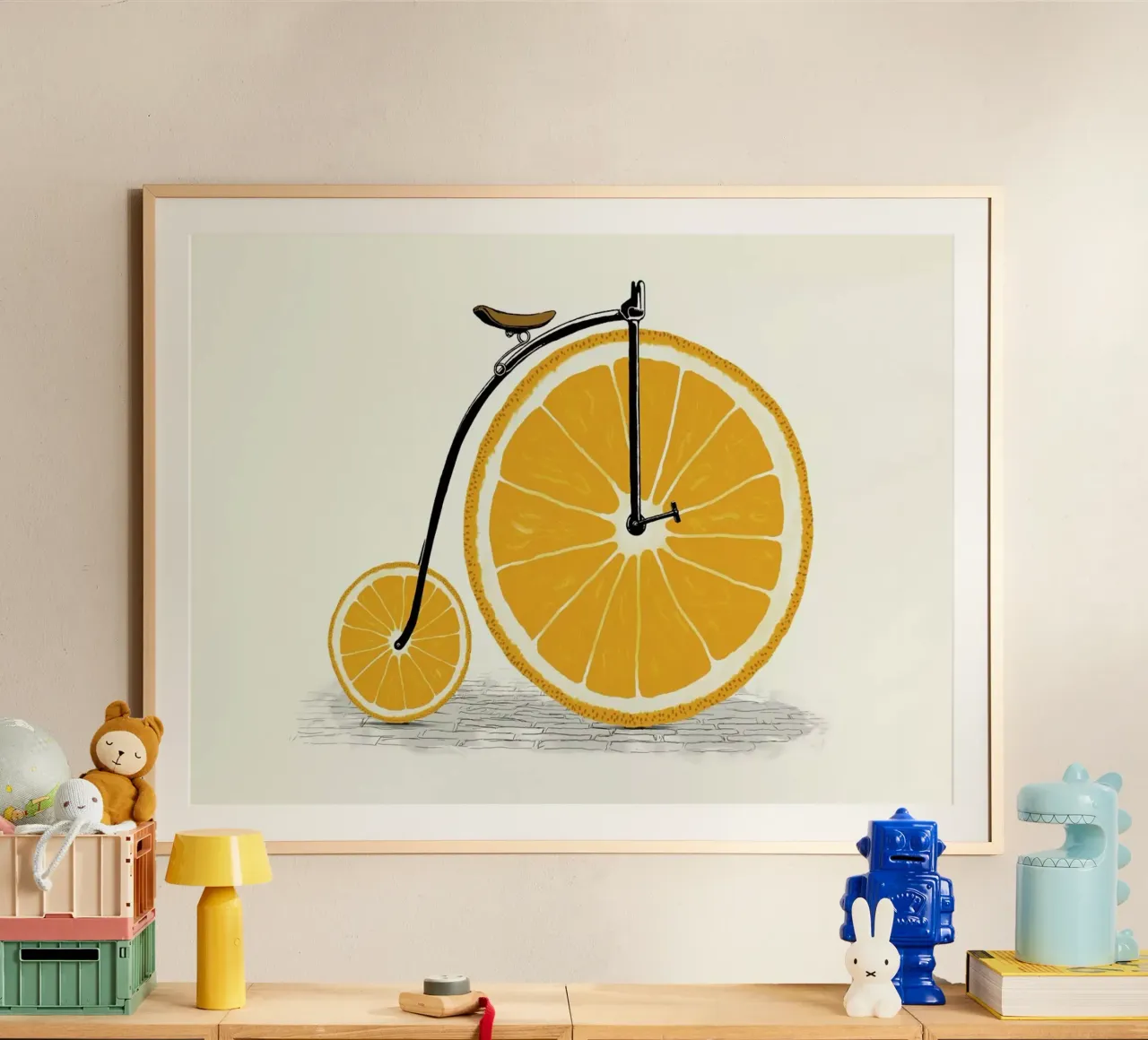 Orange Wheels poster da Florent Bodart