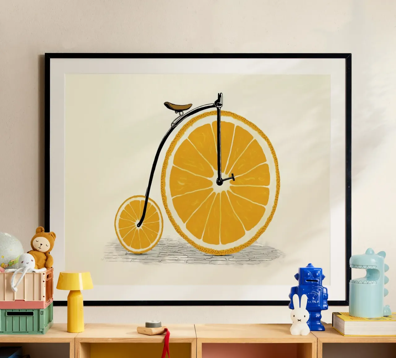 Orange Wheels poster da Florent Bodart