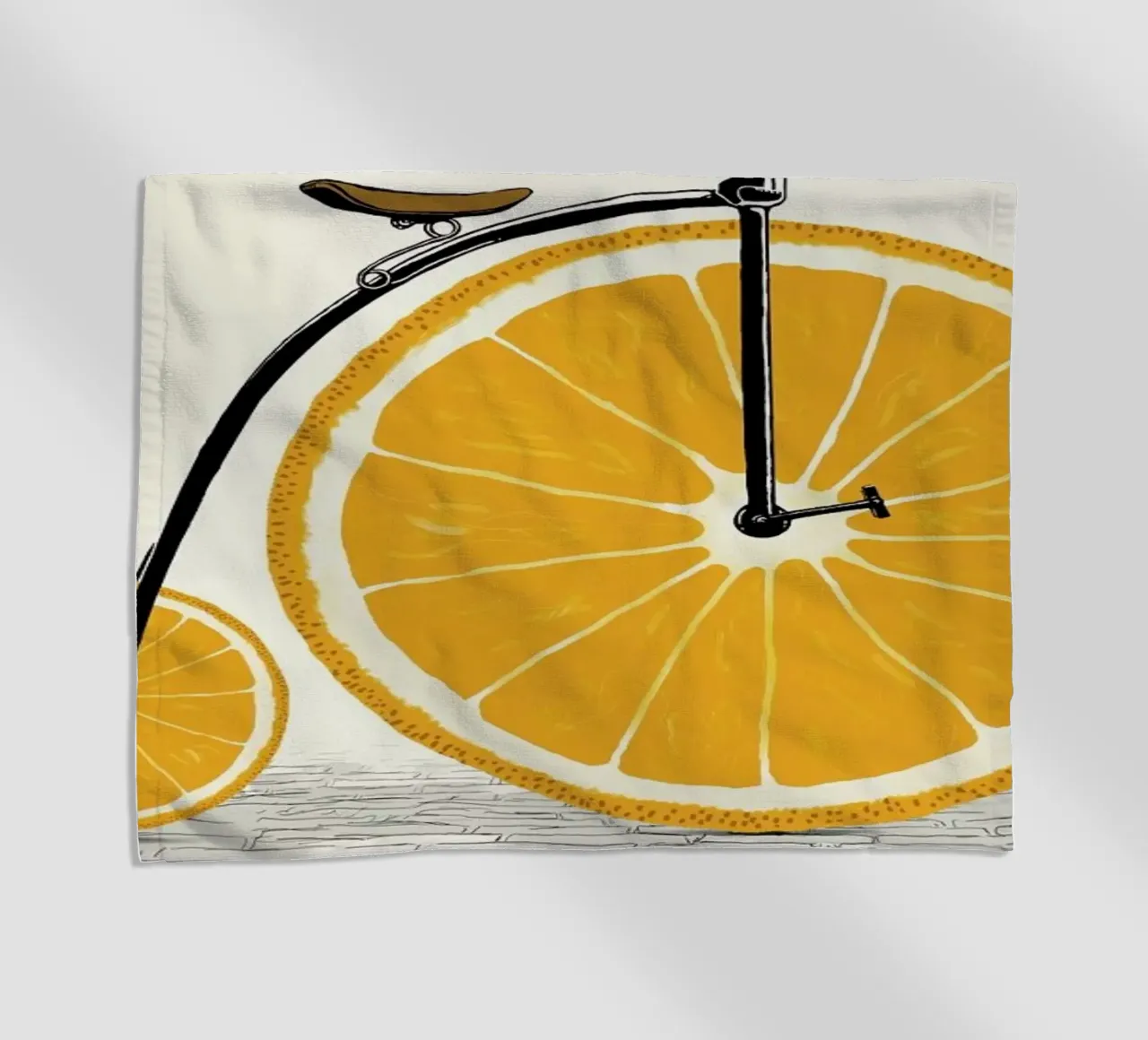 Orange Wheels telo mare da Florent Bodart