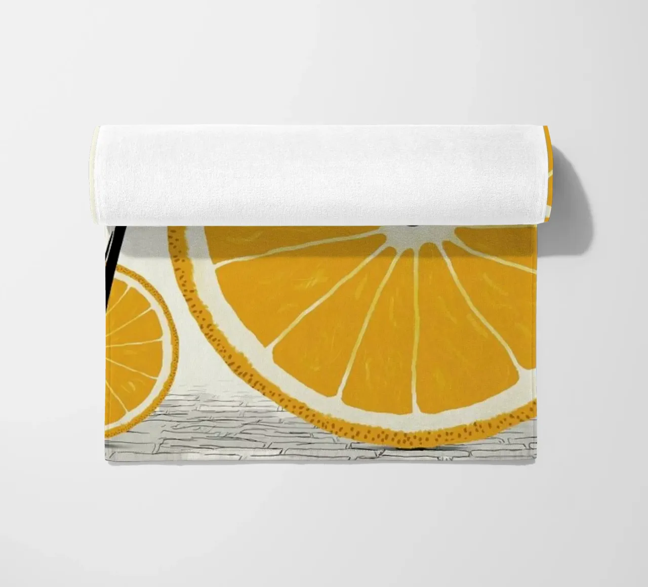 Orange Wheels telo mare da Florent Bodart