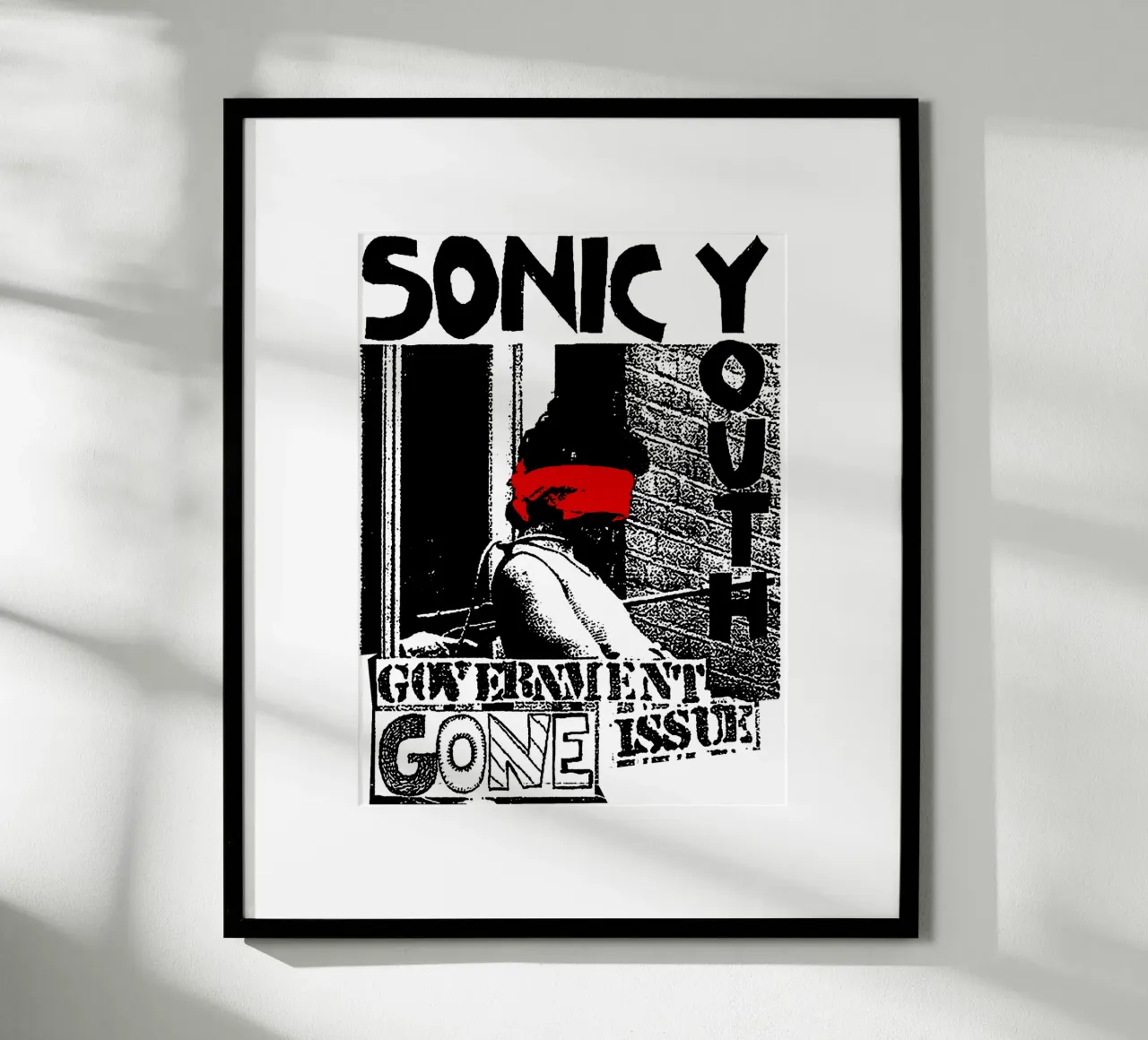 Noise rock Sonic Youth poster con telaio in alluminio da sophielouise.designs