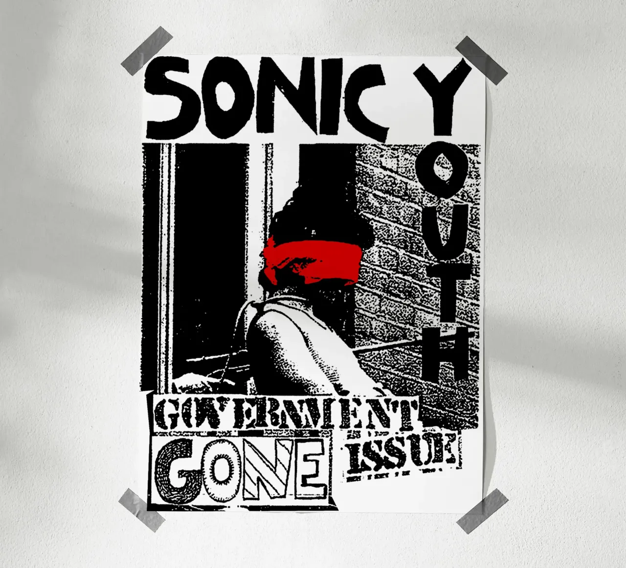 Noise rock Sonic Youth poster con telaio in alluminio da sophielouise.designs