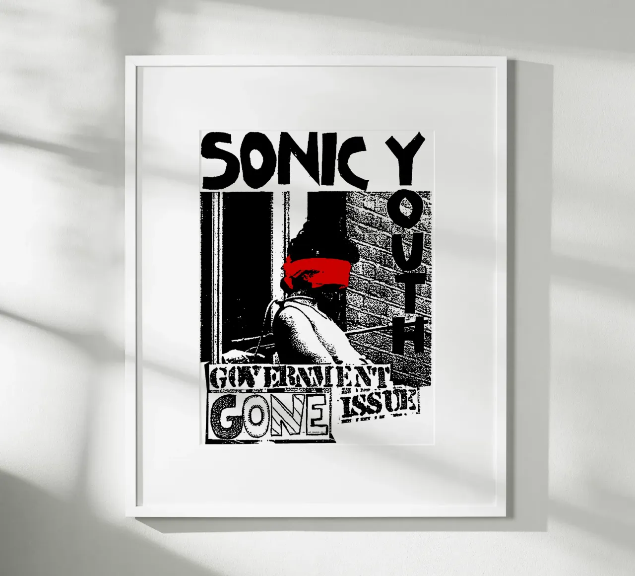 Noise rock Sonic Youth poster con telaio in alluminio da sophielouise.designs