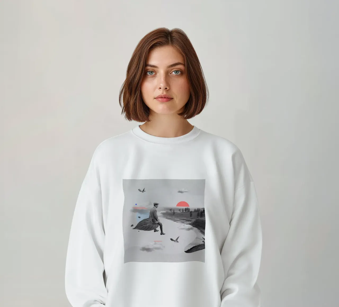 Heading to the distant island sweatshirt van Evgeniy Stepanets
