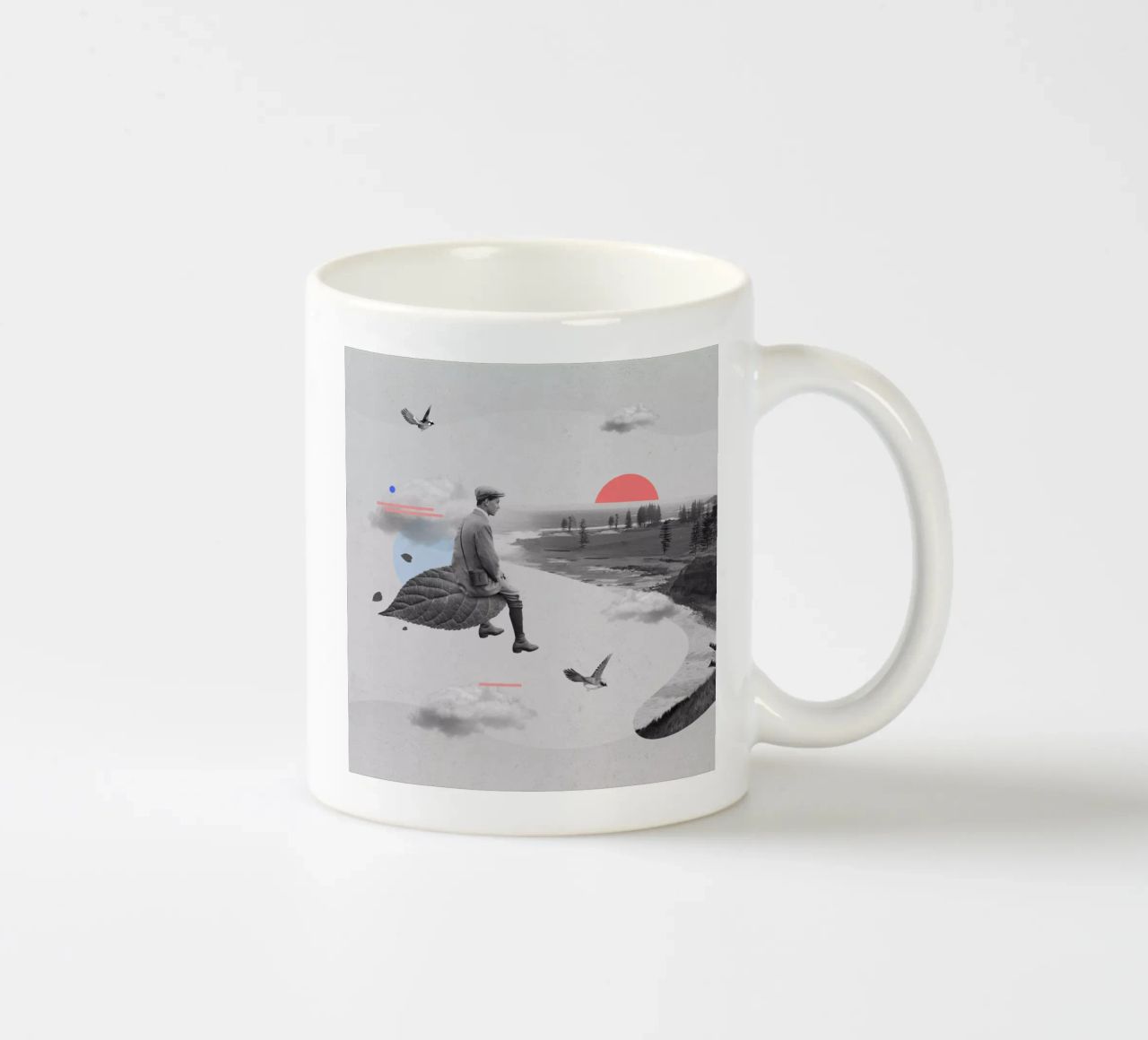 Heading to the distant island tazza in ceramica da Evgeniy Stepanets