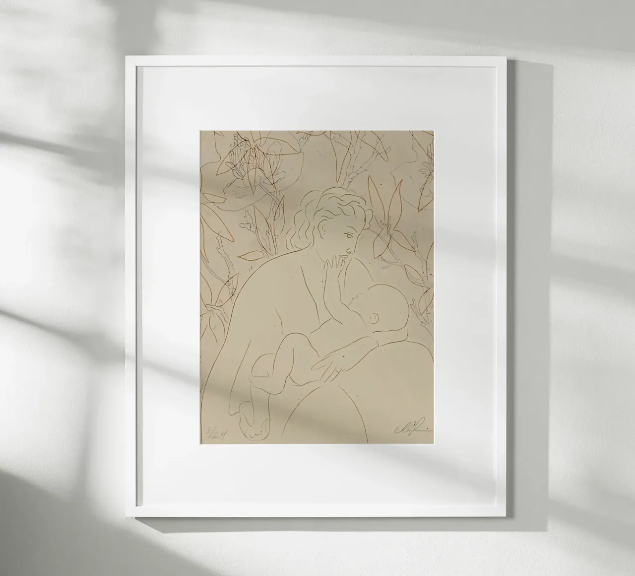 Amo appartenere a te poster con telaio in legno da Zach shop