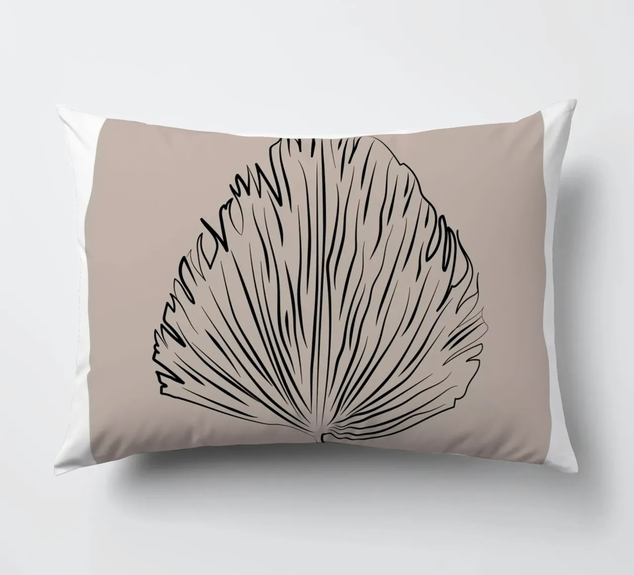 Boho Bohemian 3 Palm Frond cuscino da Boho Print Collection