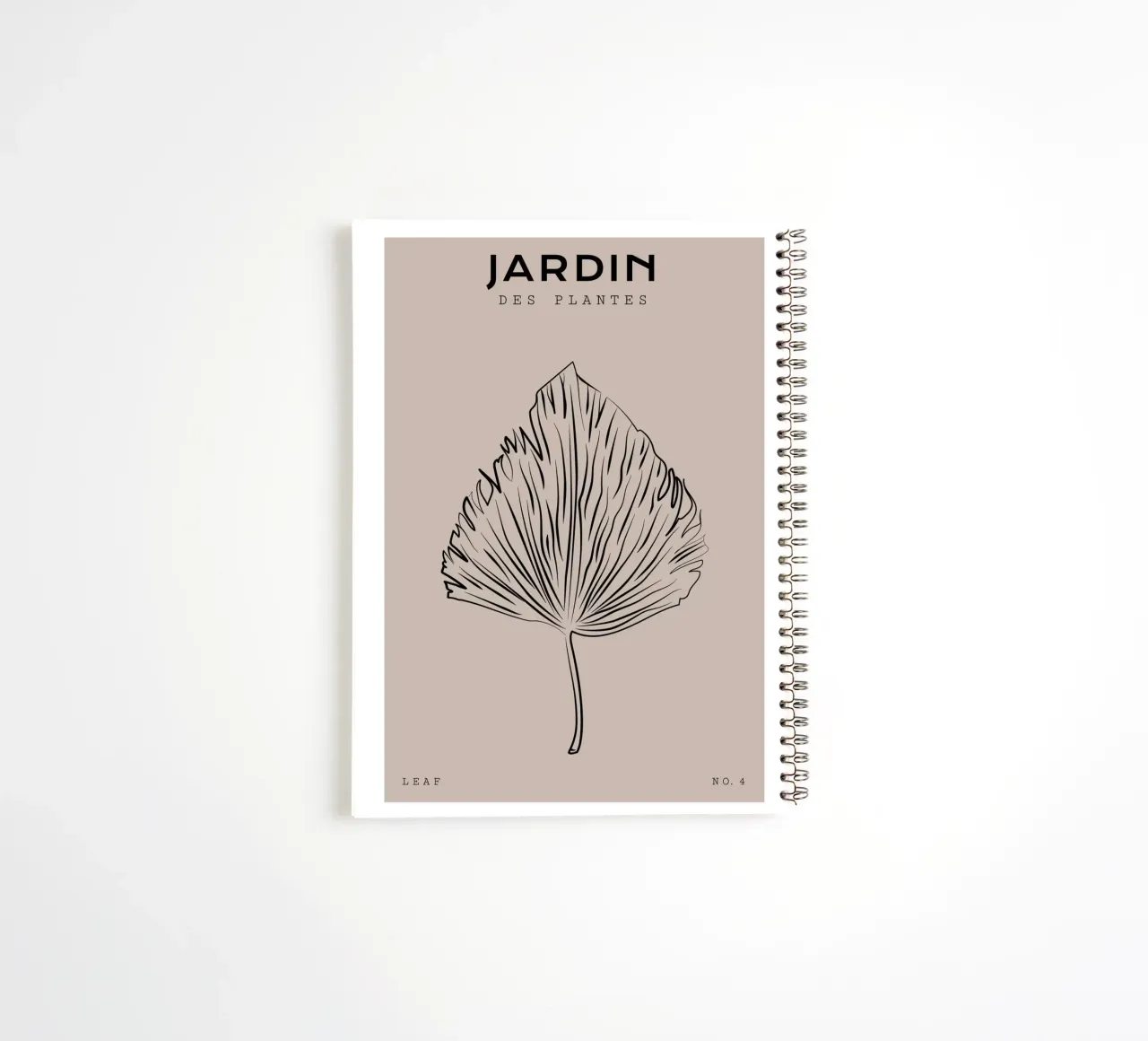 Boho Bohemian 3 Palm Frond spiral notebook by Boho Print Collection