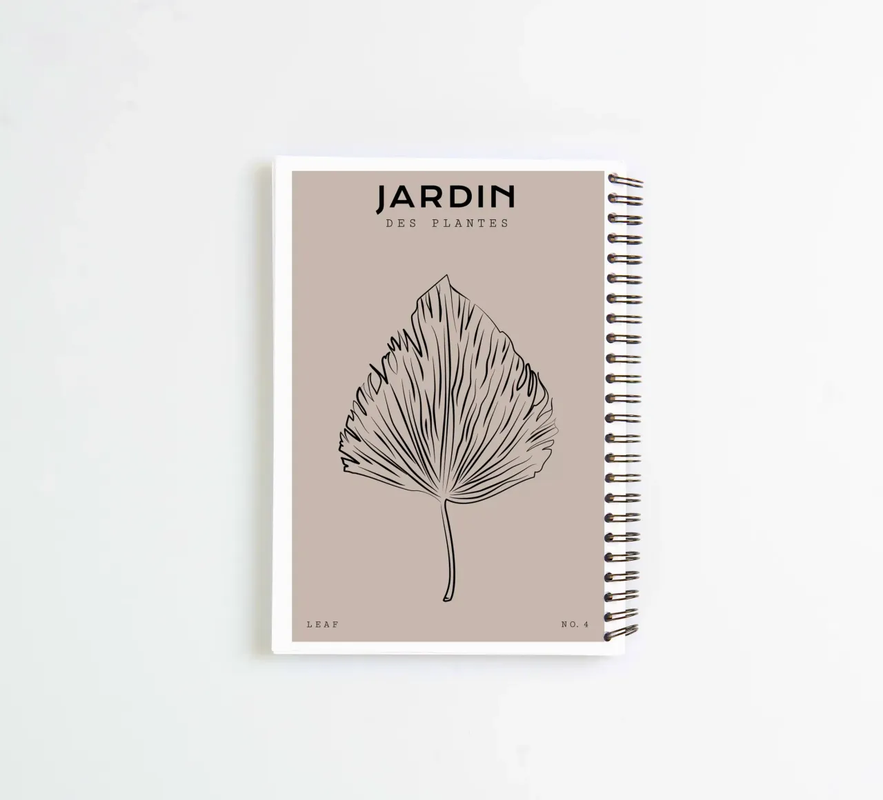 Boho Bohemian 3 Palm Frond spiral notebook by Boho Print Collection