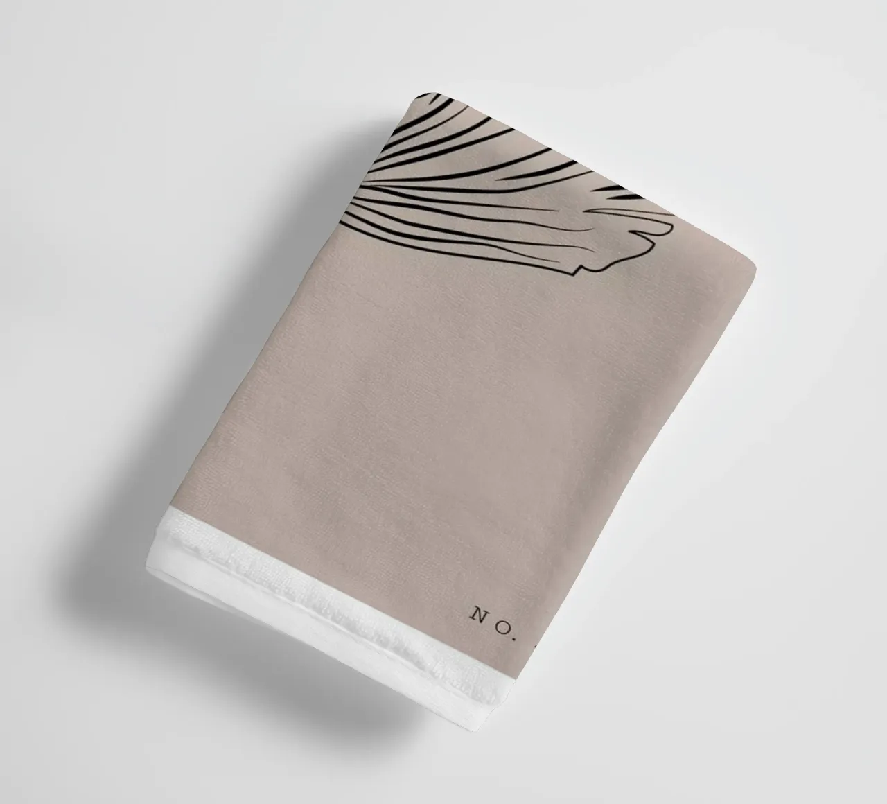 Boho Bohemian 3 Palm Frond towel by Boho Print Collection