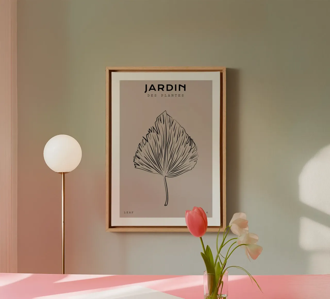 Boho Bohemian 3 Palm Frond canvas by Boho Print Collection