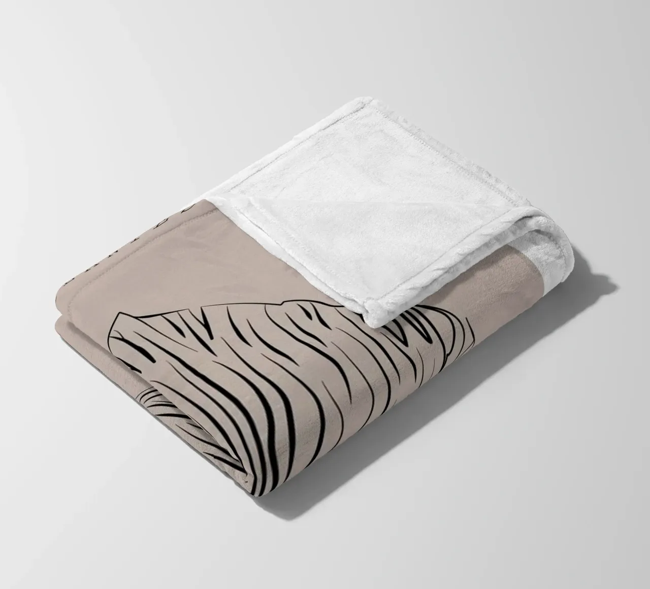 Boho Bohemian 3 Palm Frond coperta in pile da Boho Print Collection