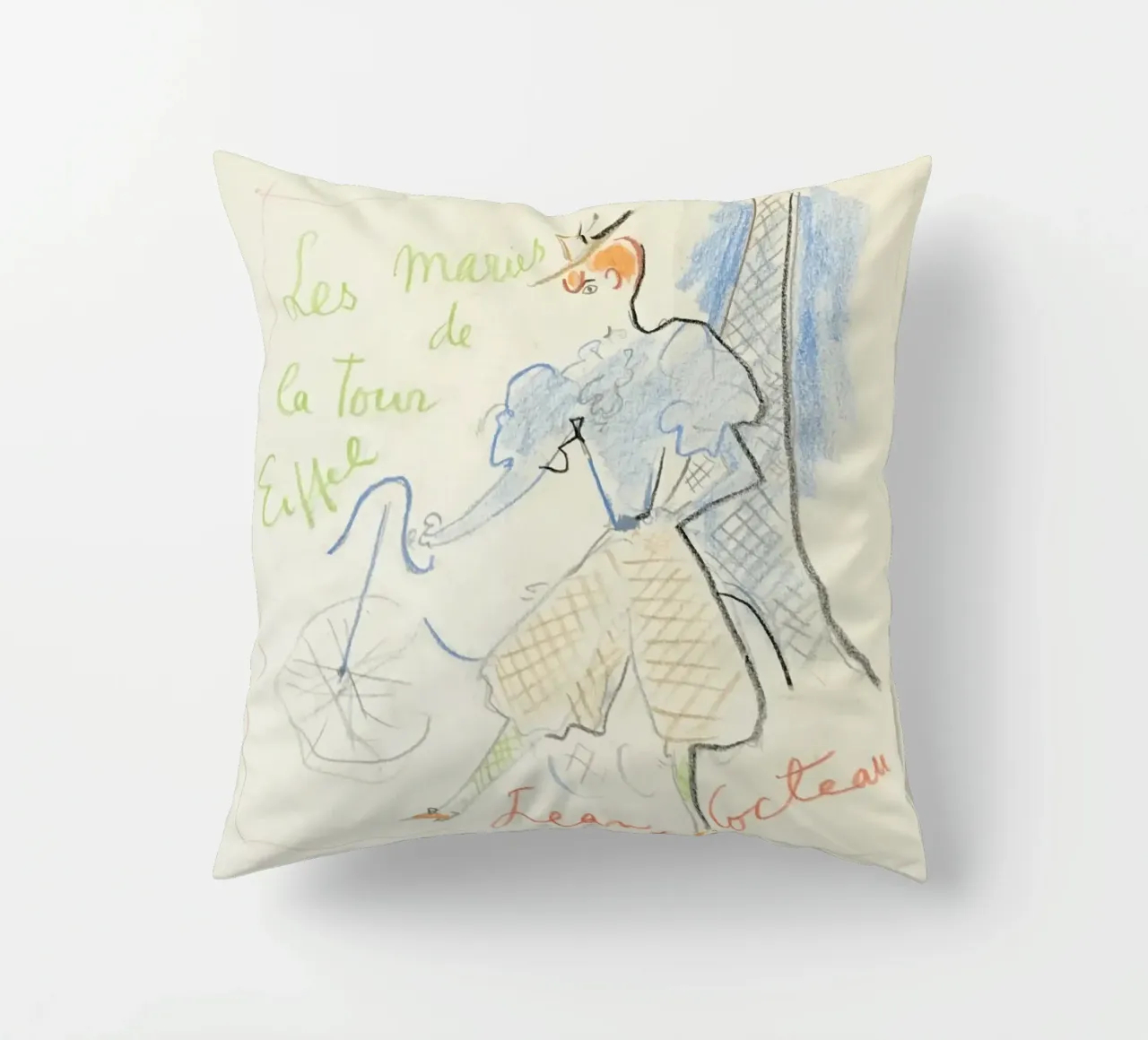 le Marie della Torre Eiffel cuscino da Collins Shop