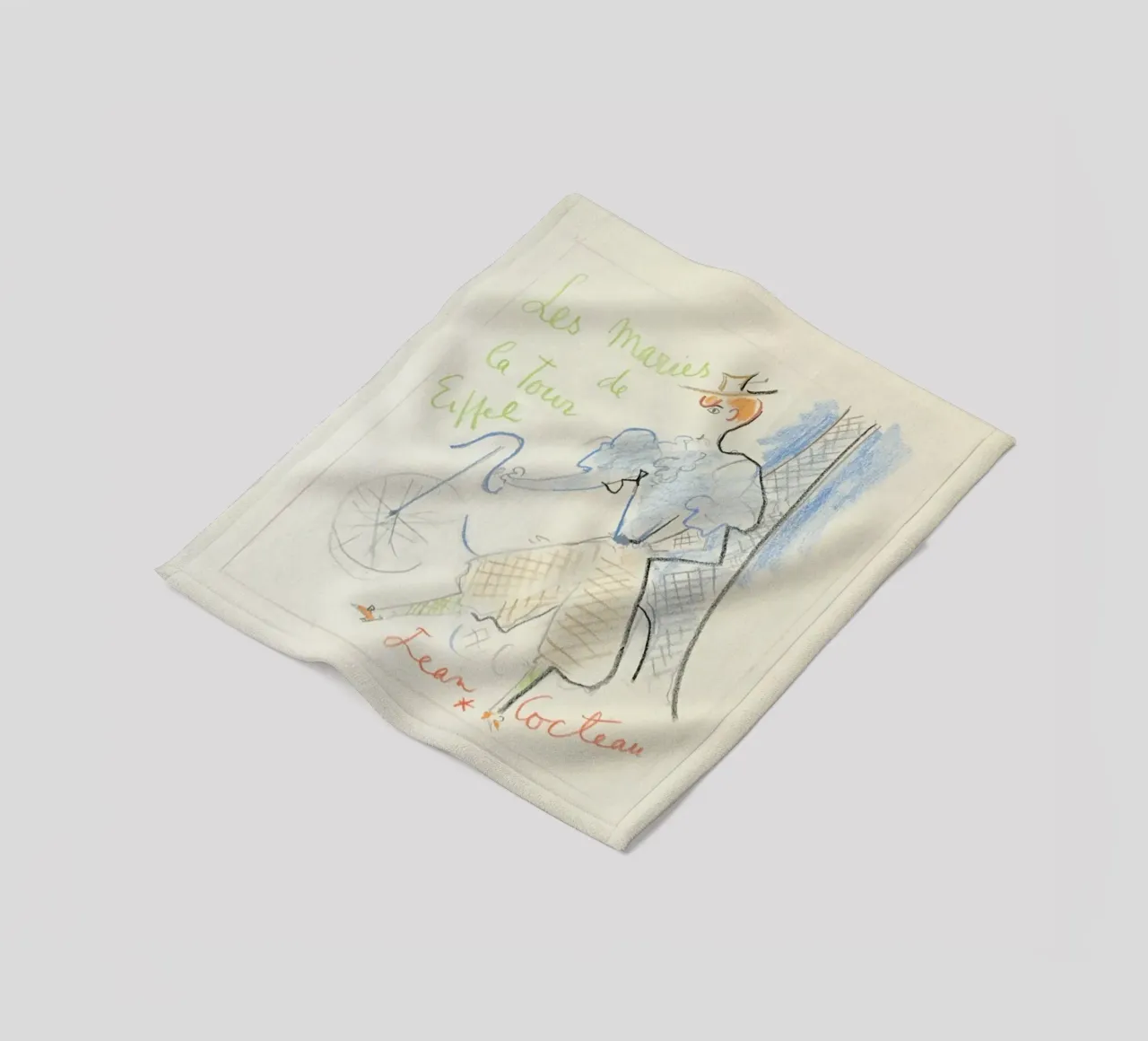 the maries of the eiffel tower fleece blanket by Collins Shop