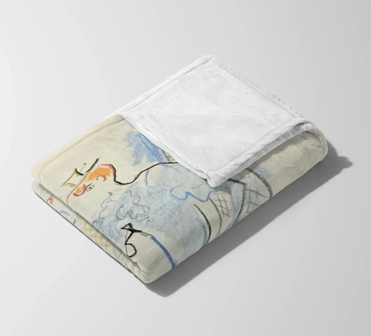 the maries of the eiffel tower fleece blanket by Collins Shop