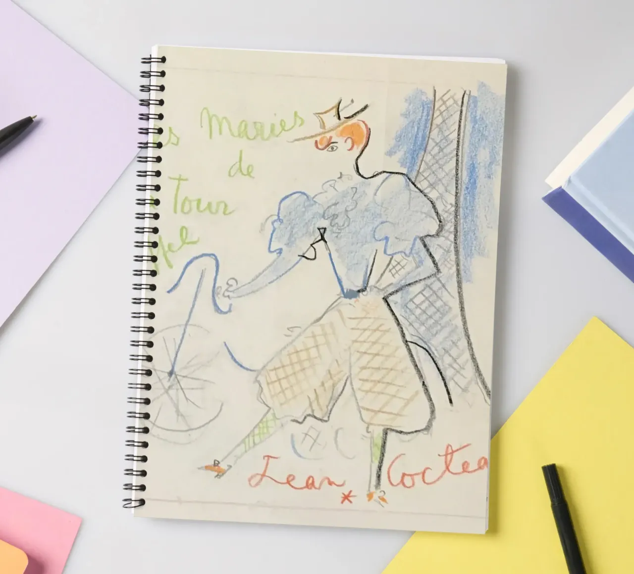 the maries of the eiffel tower spiral notebook by Collins Shop