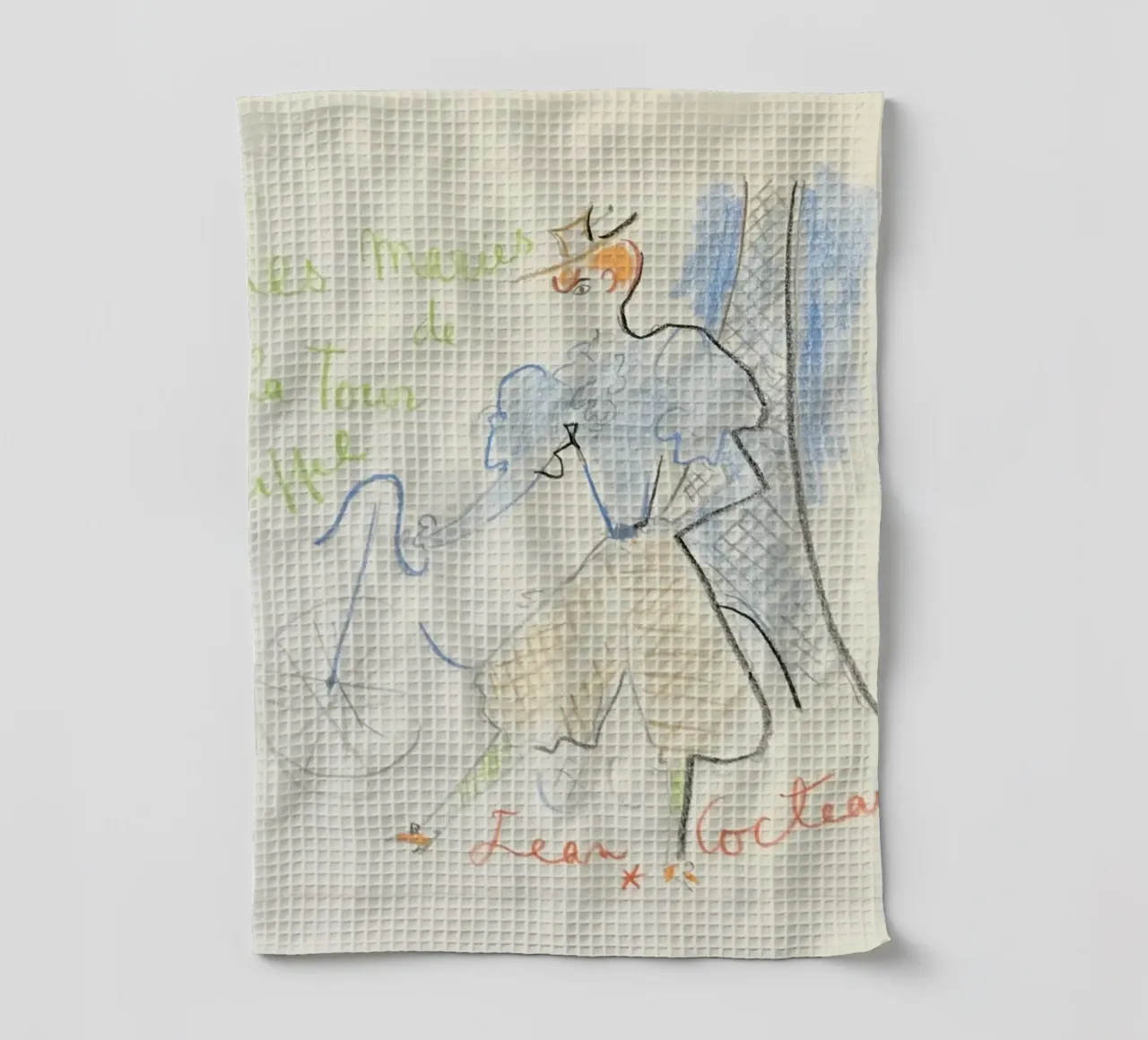 the maries of the eiffel tower tea towel by Collins Shop