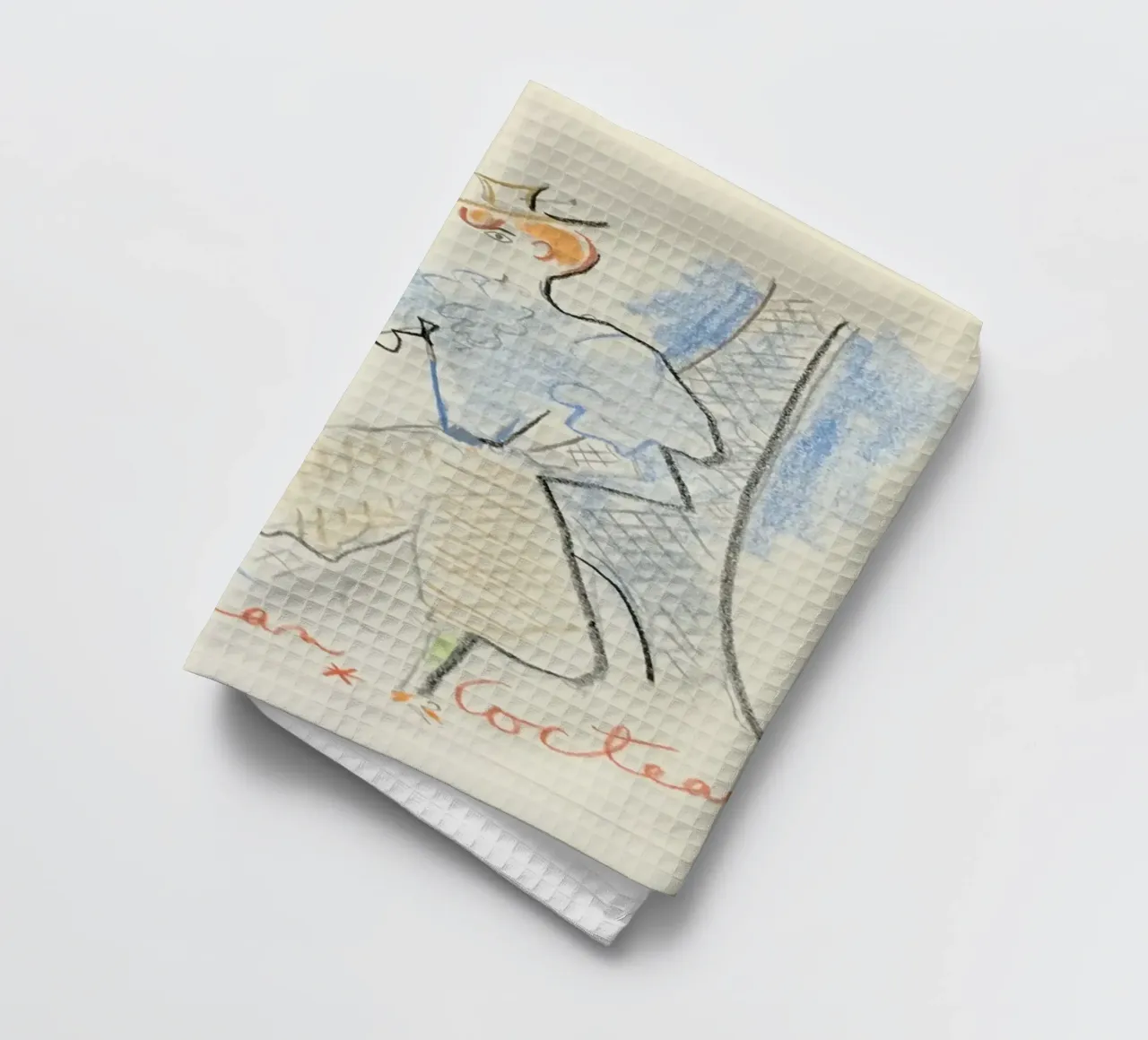the maries of the eiffel tower tea towel by Collins Shop