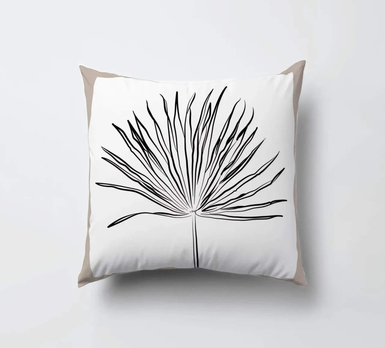 Boho Bohemian 3 Palm Sun cuscino da Boho Print Collection