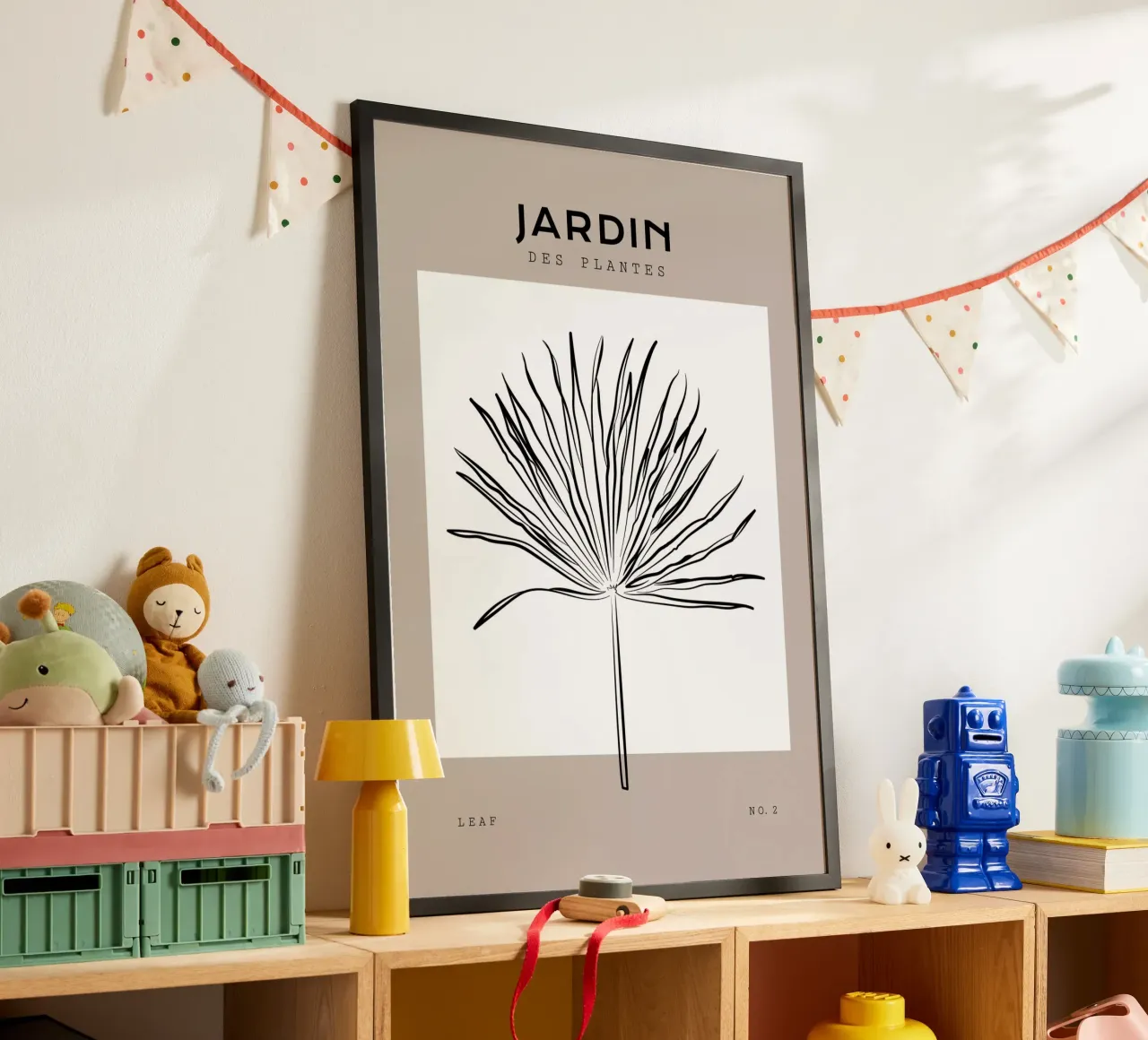 Boho Bohemian 3 Palm Sun poster da Boho Print Collection