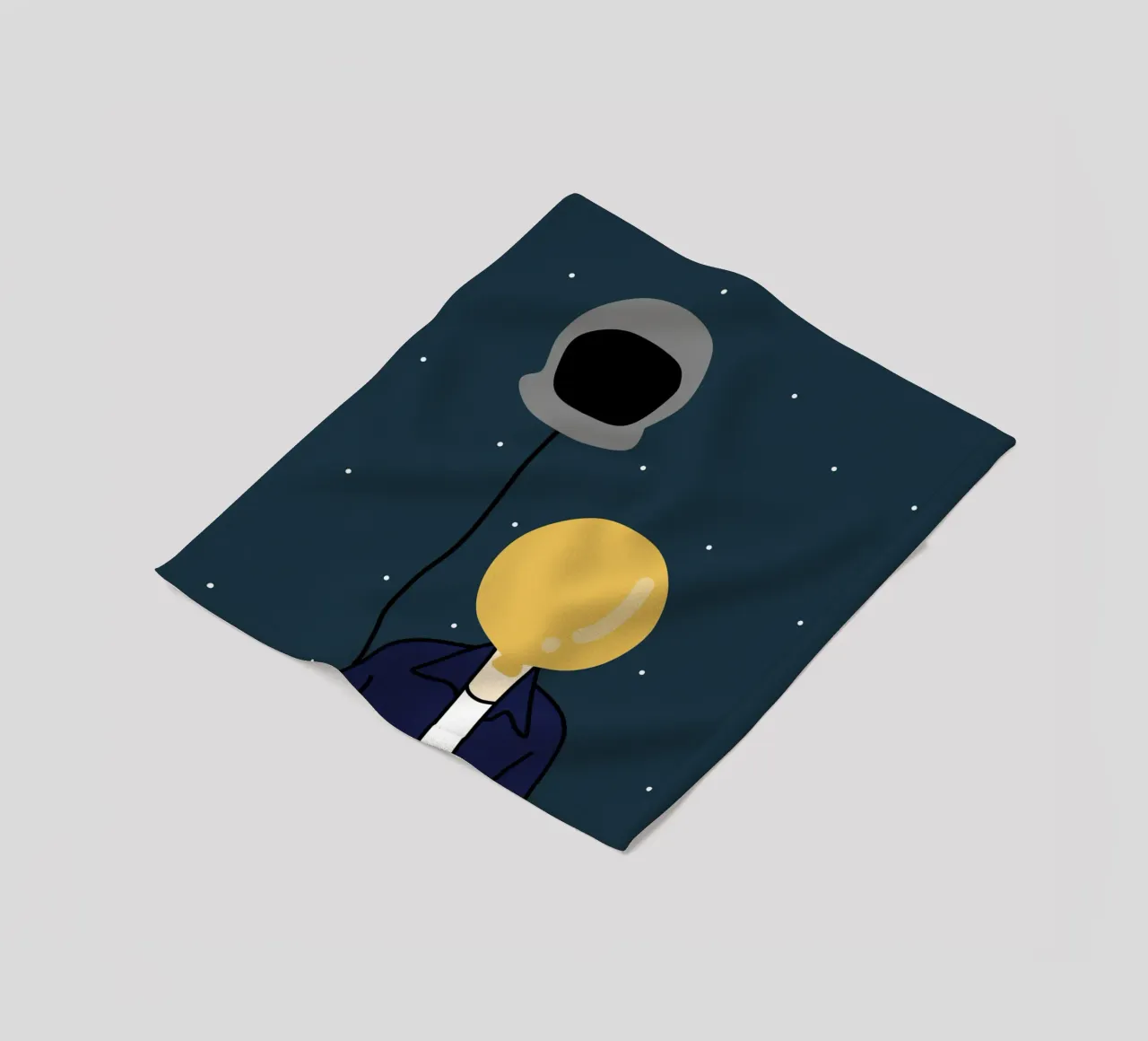 Martian fleece blanket by Little Dean