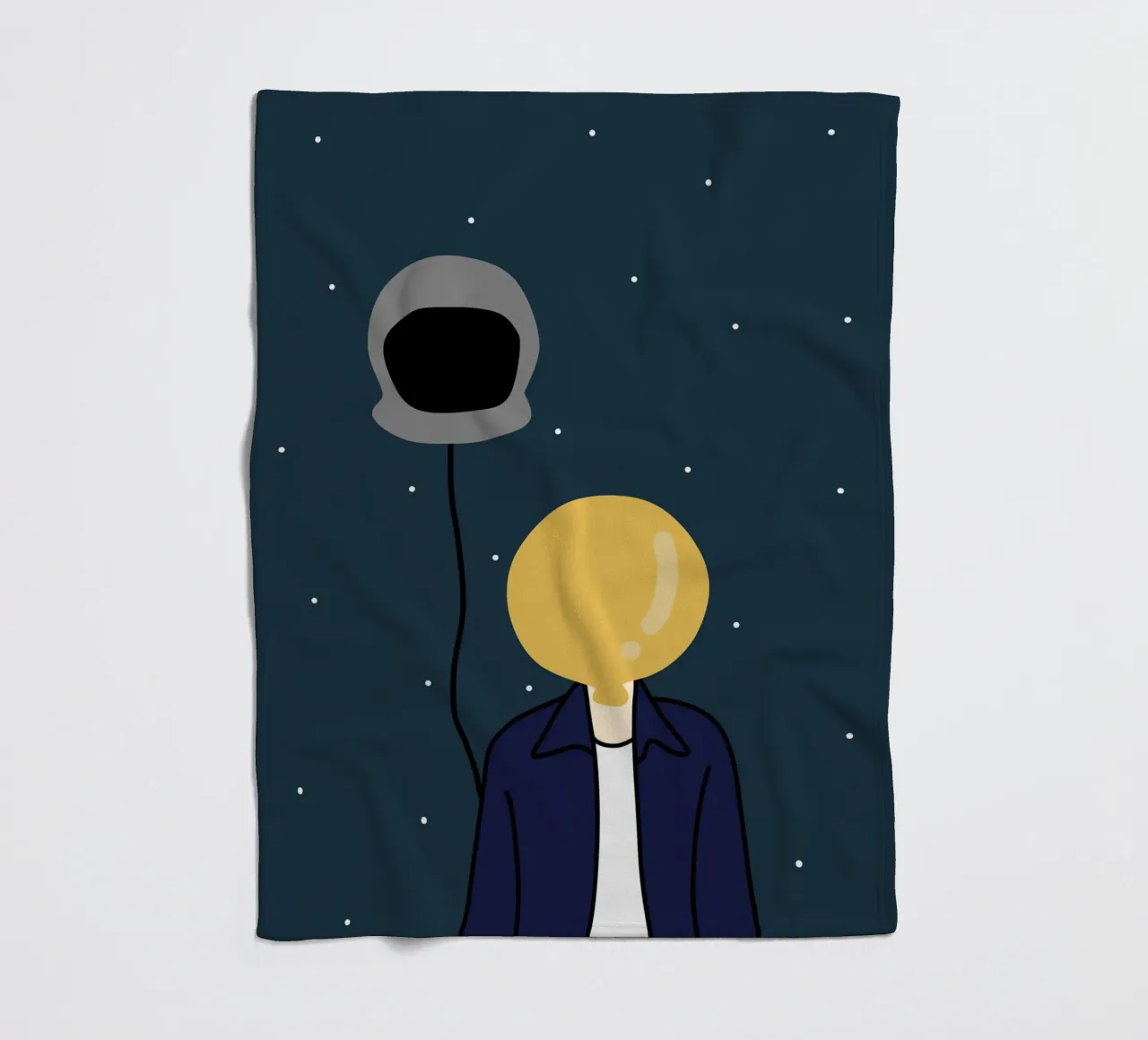 Martian fleece blanket by Little Dean