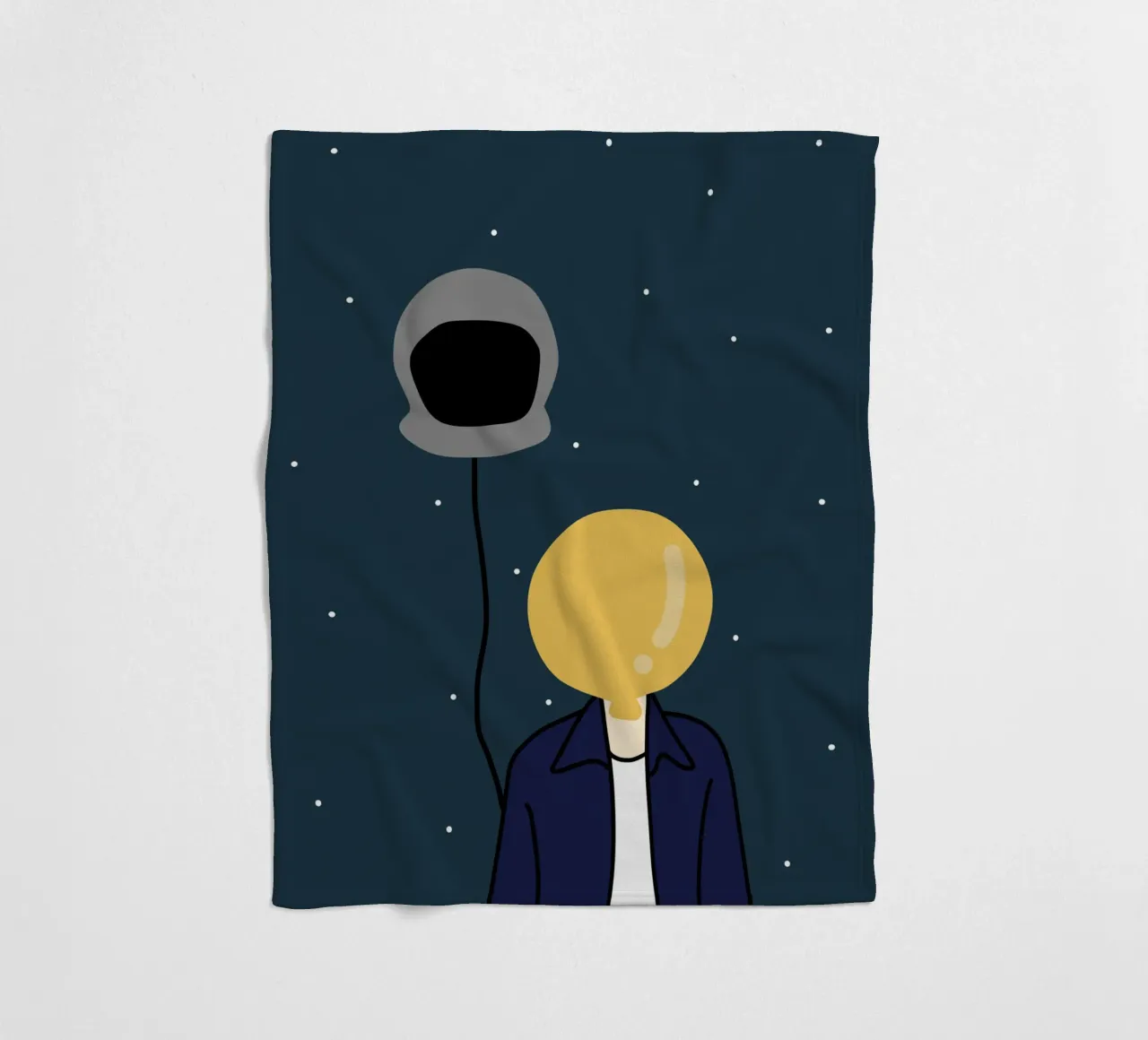 Martian fleece blanket by Little Dean
