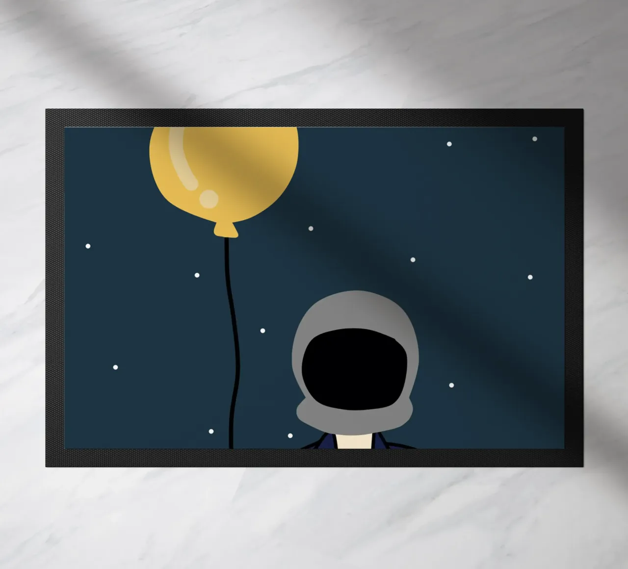 Space Balloon doormat by Little Dean