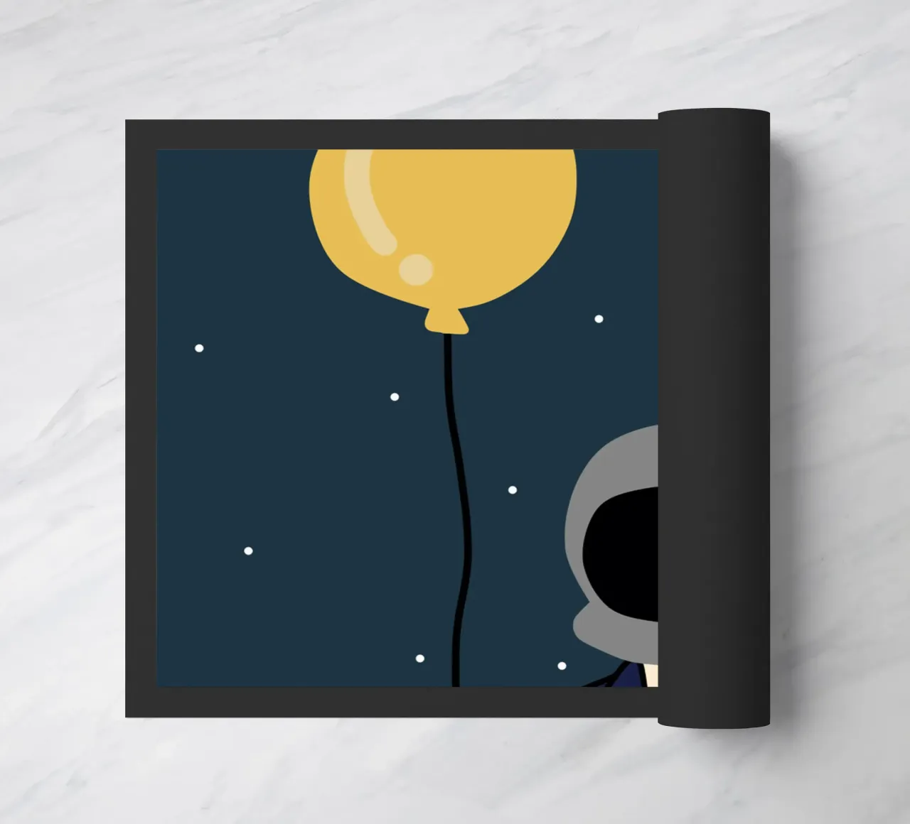 Space Balloon doormat by Little Dean