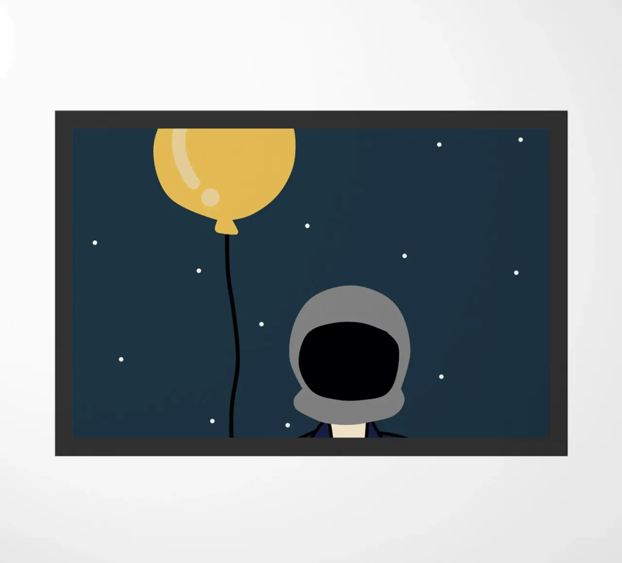 Space Balloon doormat by Little Dean