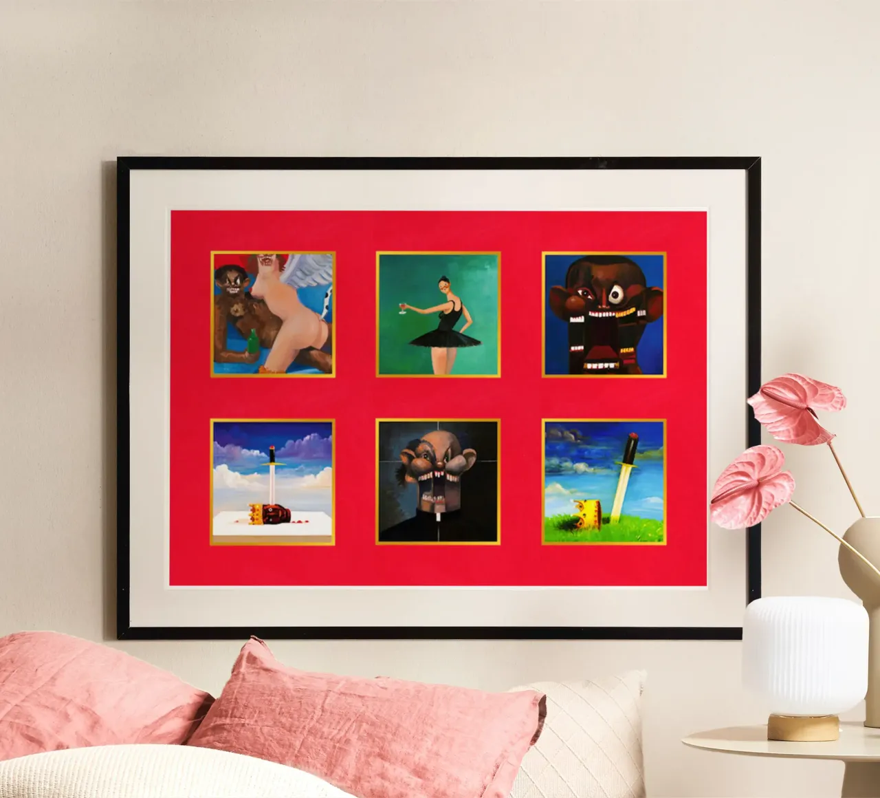 le mie bellissime canzoni fantasy oscure e contorte poster con telaio in plastica da martina