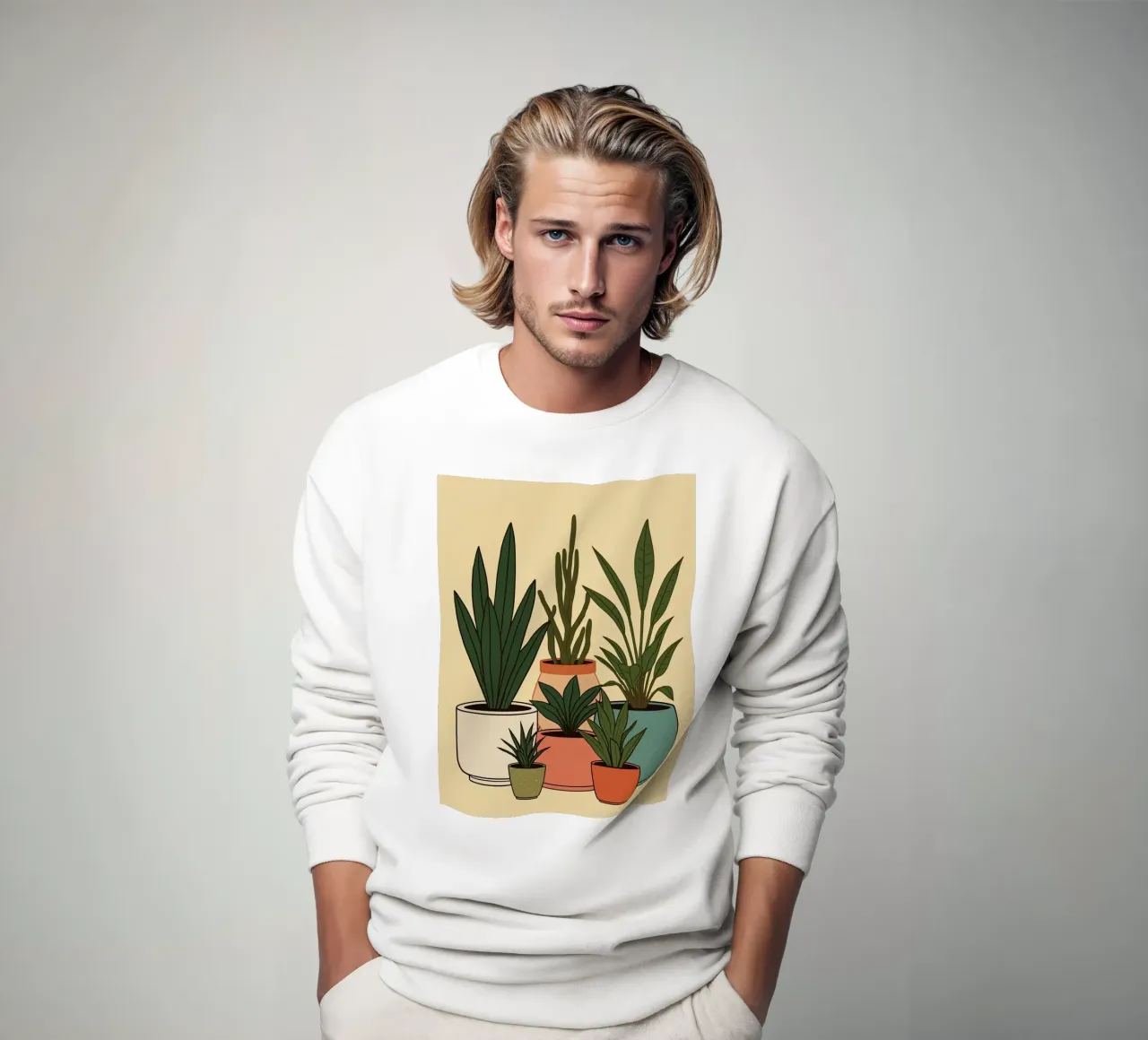 Sei piante in vaso felpa da DesignDoodle