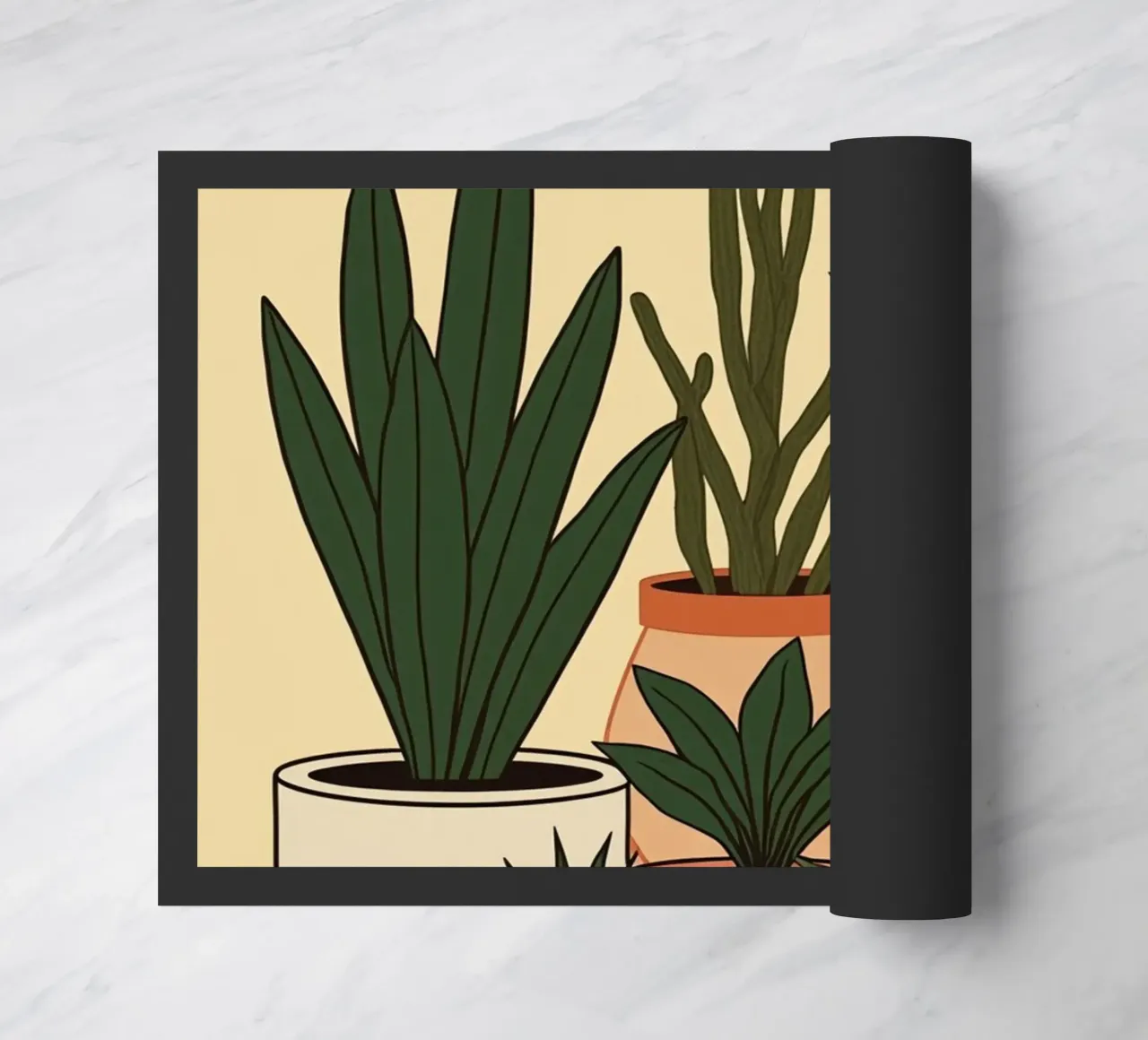 Sei piante in vaso zerbino da DesignDoodle
