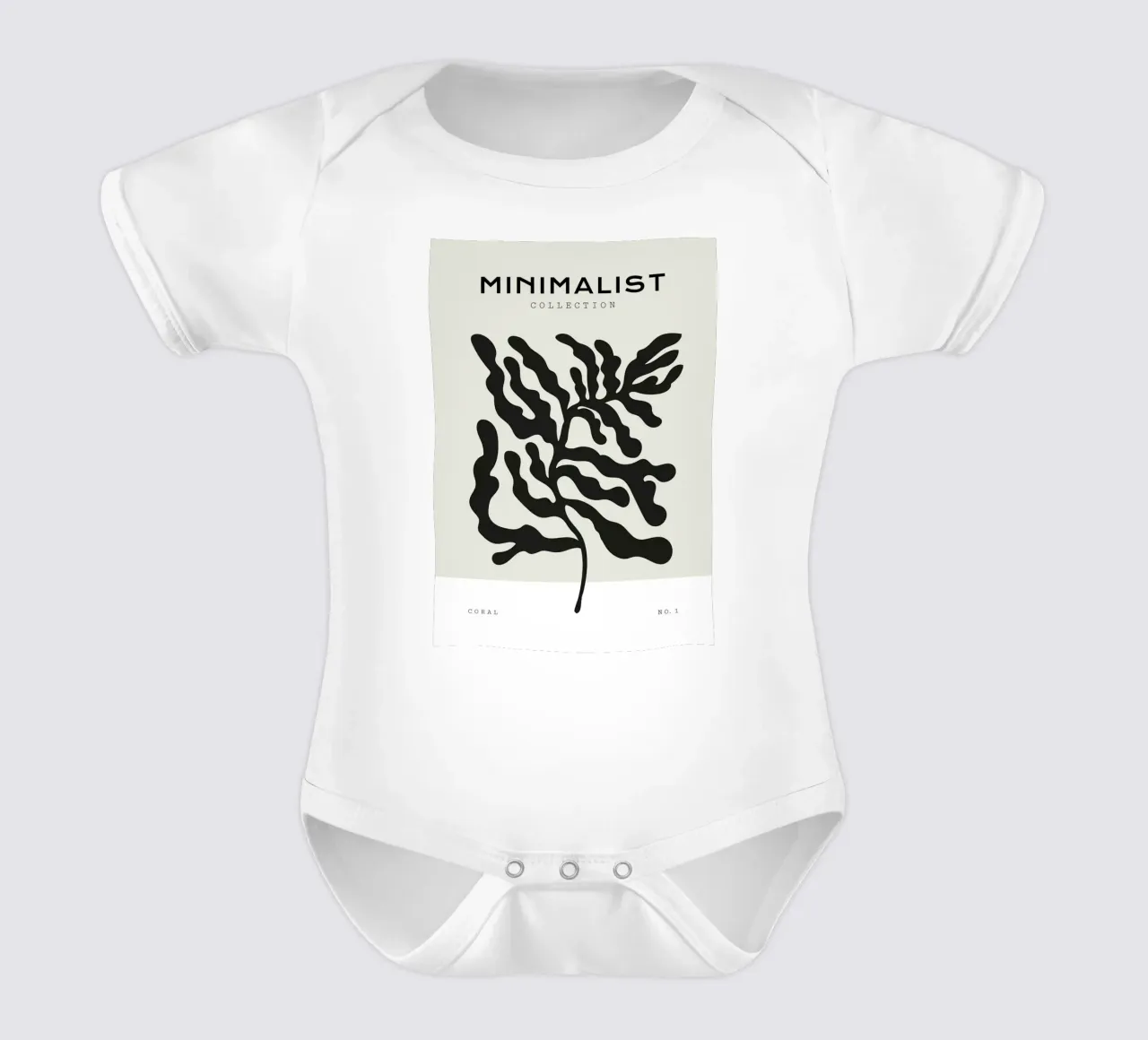 Boho Bohemian 4 Soft Coral 1 body neonato maniche corte da Boho Print Collection