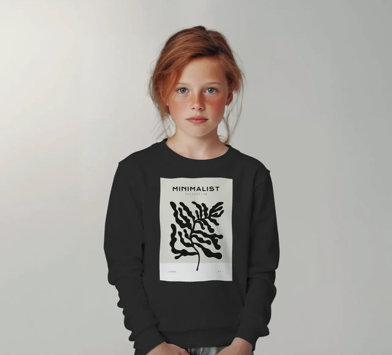 Boho Bohemian 4 Soft Coral 1 felpa bambino da Boho Print Collection