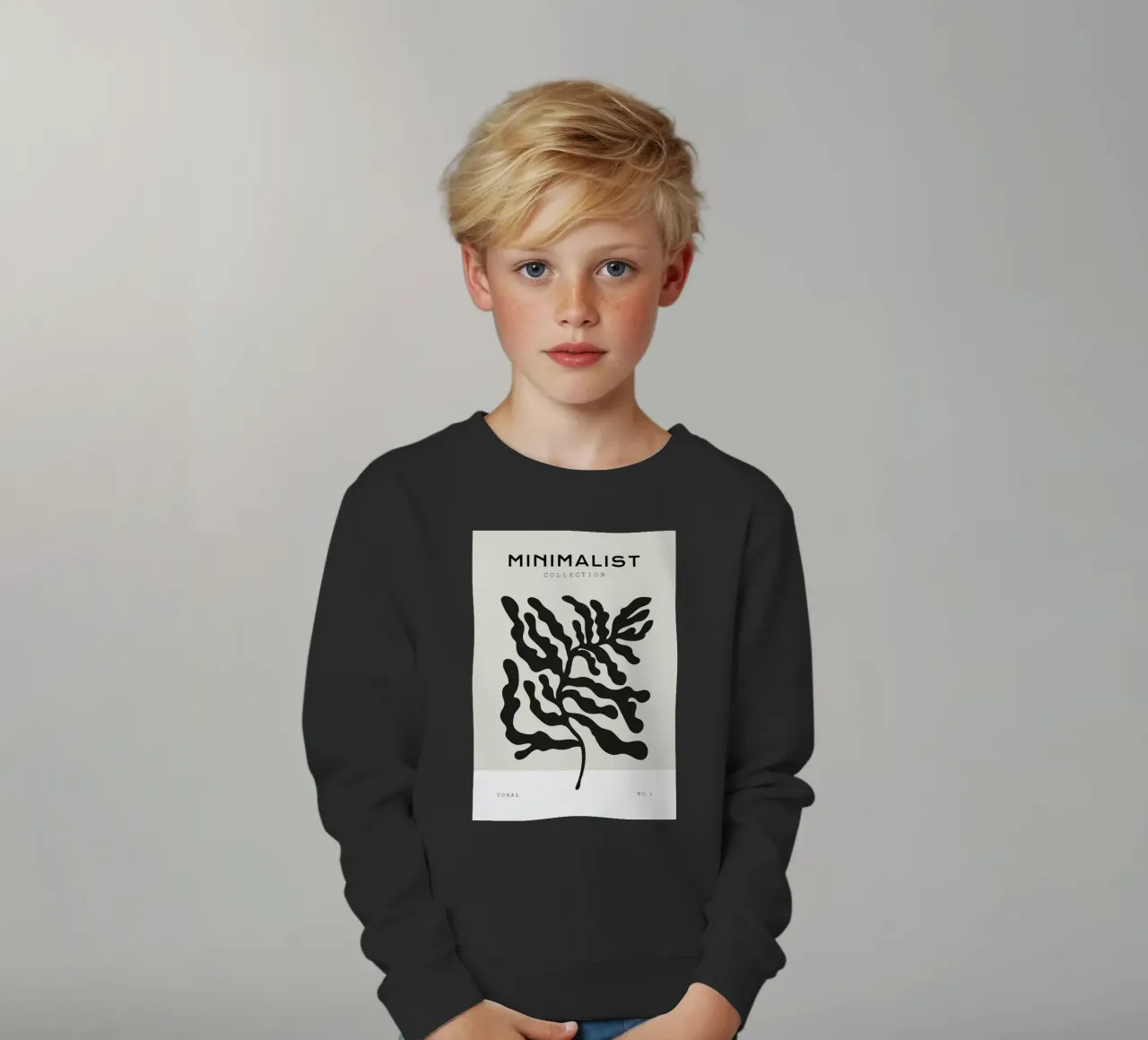 Boho Bohemian 4 Soft Coral 1 felpa bambino da Boho Print Collection