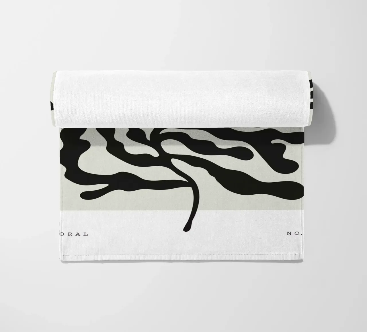 Boho Bohemian 4 Soft Coral 1 beach towel by Boho Print Collection