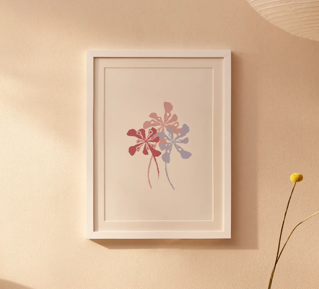 Fioriture affini poster con telaio in alluminio da Carrot & Soul