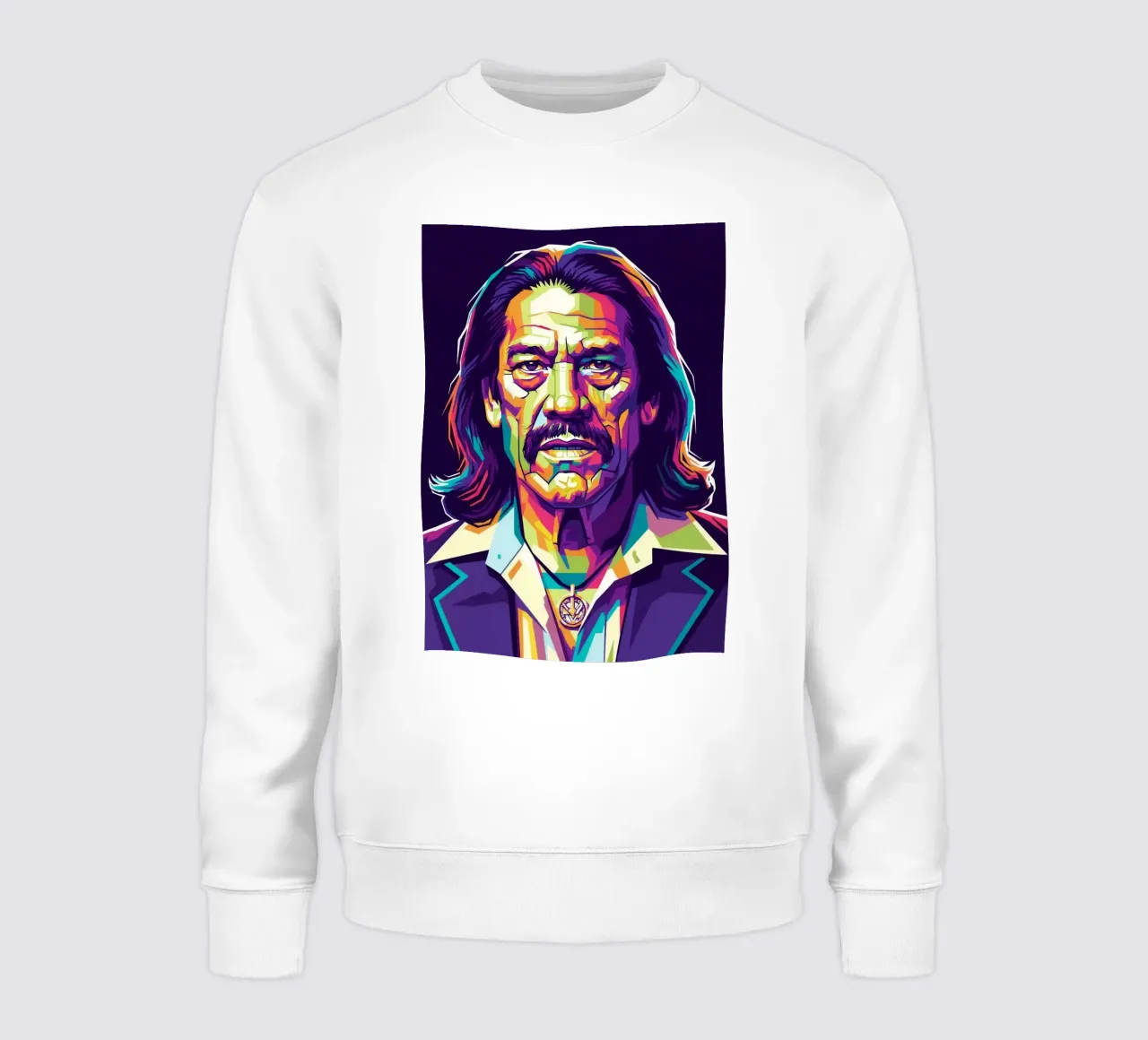 Ritratto pop art di Danny Trejo felpa da Hantamrata