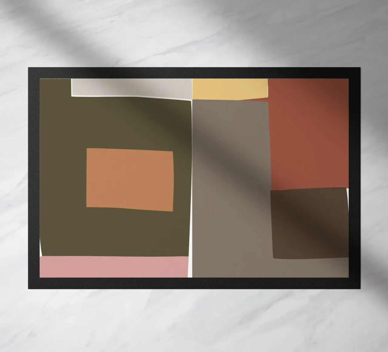 Mosaic Color Blocking | Olive & Tan zerbino da sabidussi