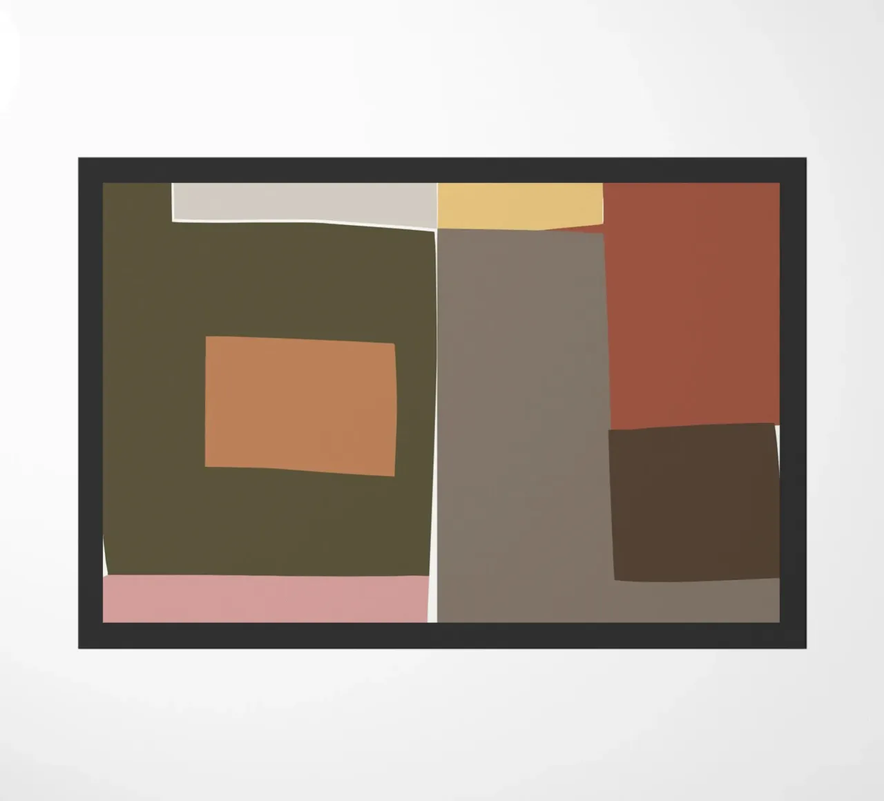 Mosaic Color Blocking | Olive & Tan zerbino da sabidussi