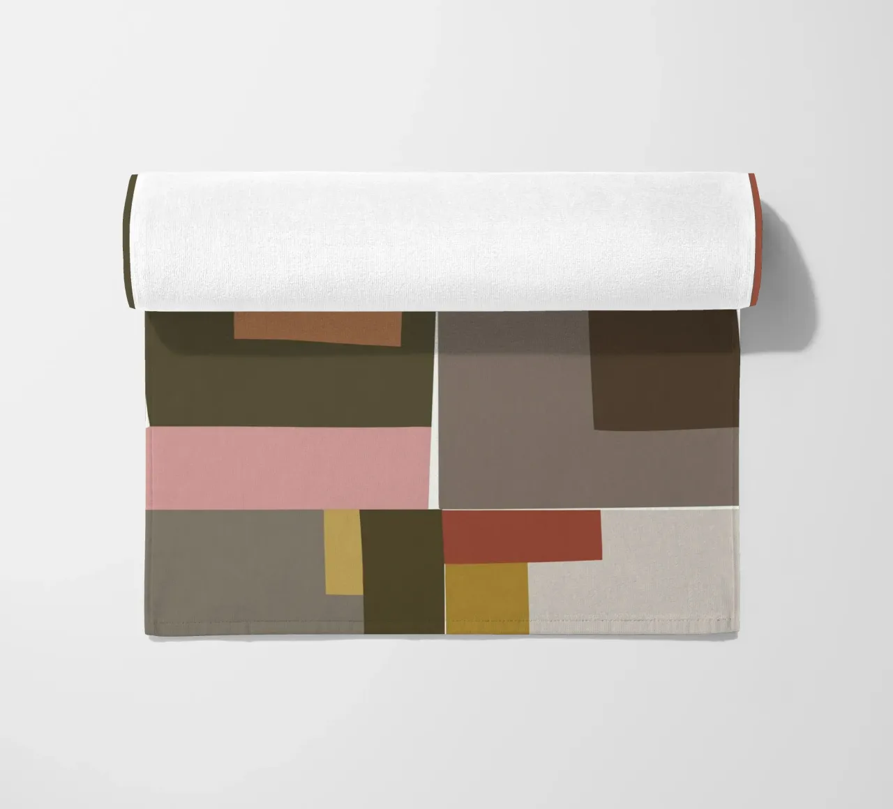 Mosaic Color Blocking | Olive & Tan telo mare da sabidussi