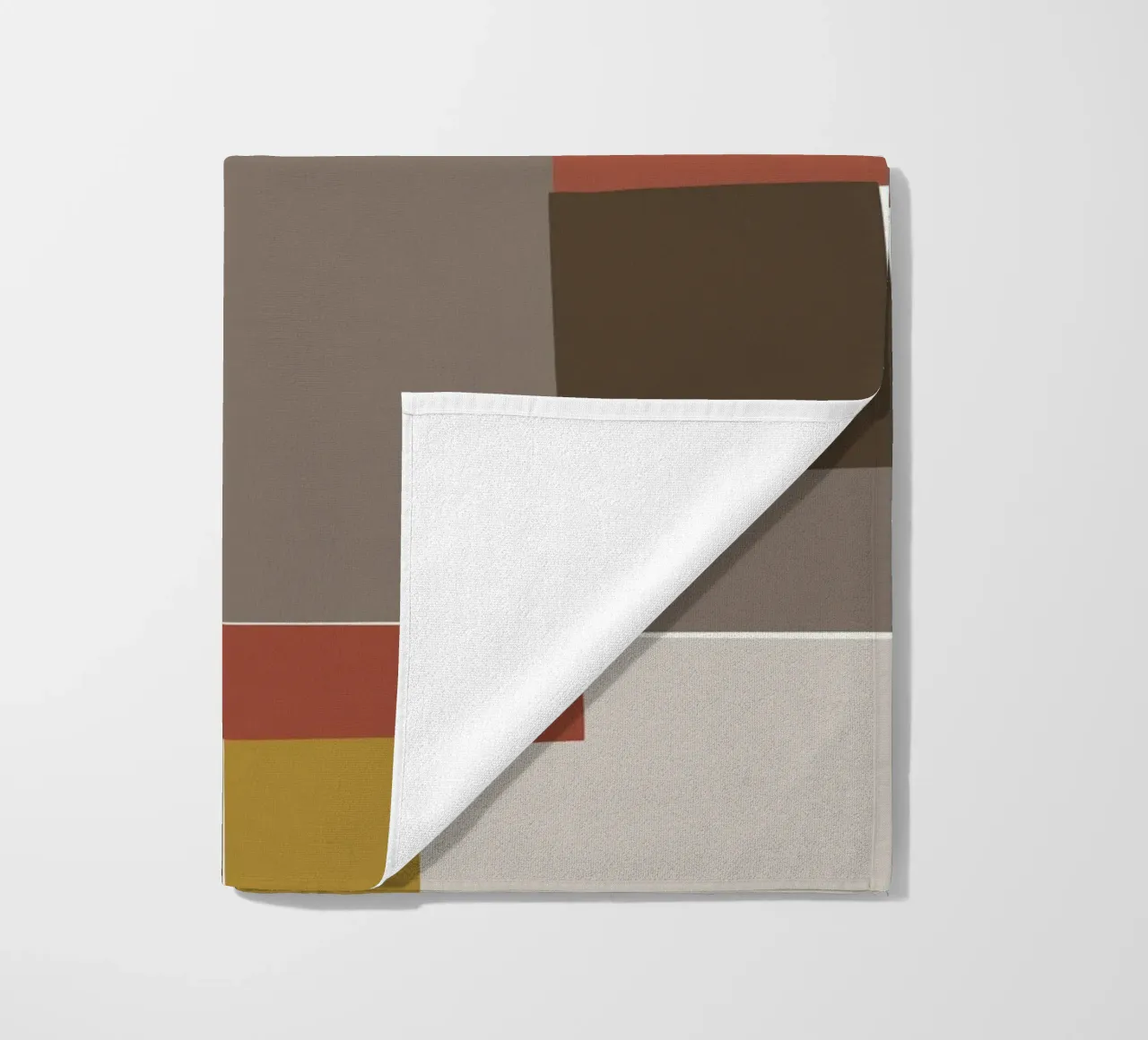Mosaic Color Blocking | Olive & Tan telo mare da sabidussi
