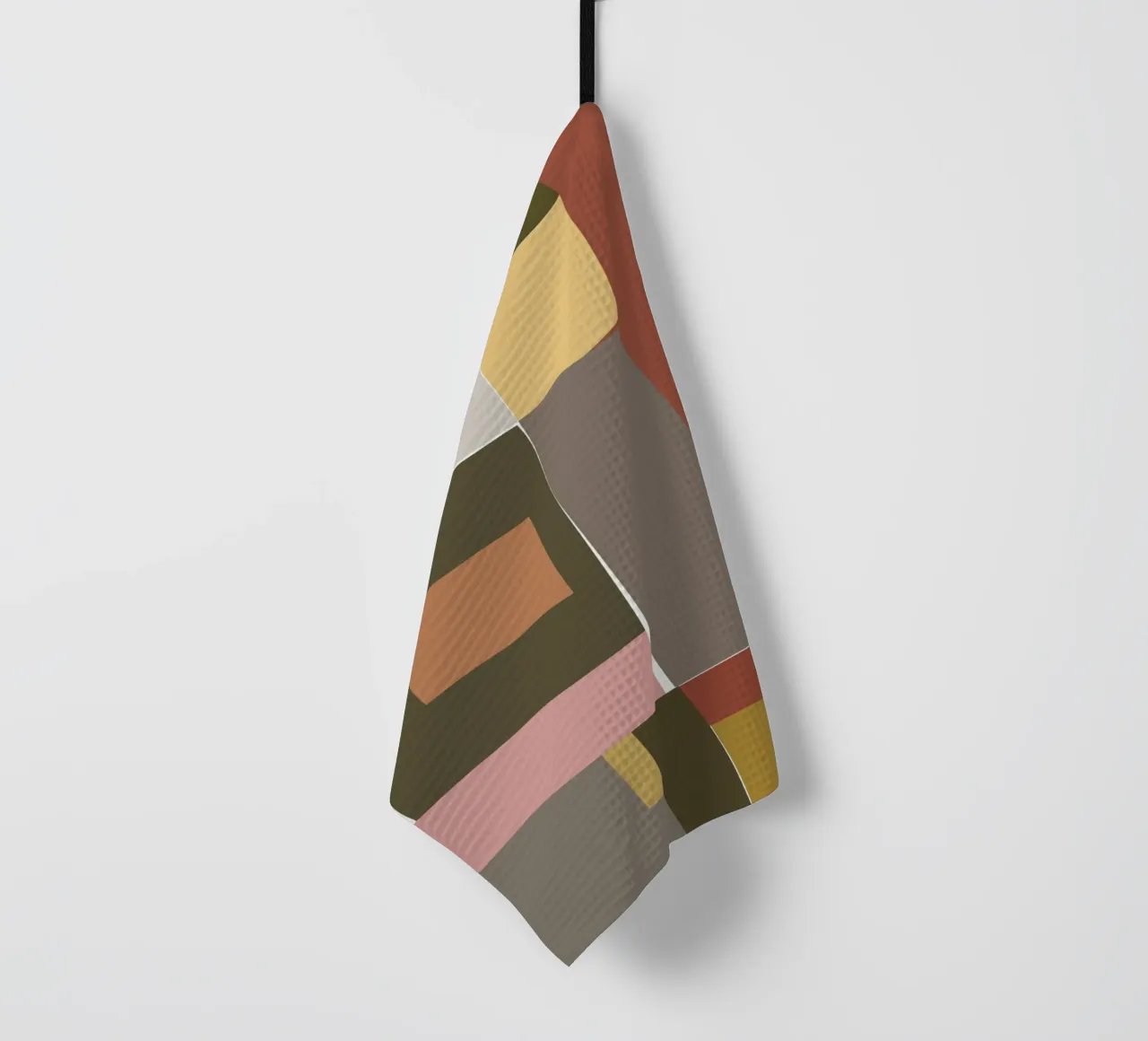 Mosaic Color Blocking | Olive & Tan canovaccio da cucina da sabidussi