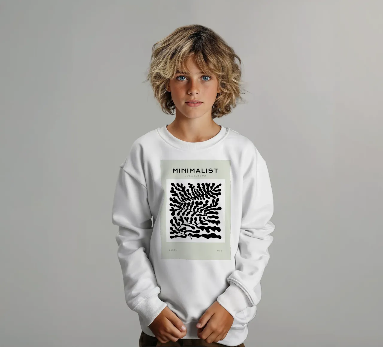 Boho Bohemian 4 Soft Coral 2 felpa bambino da Boho Print Collection
