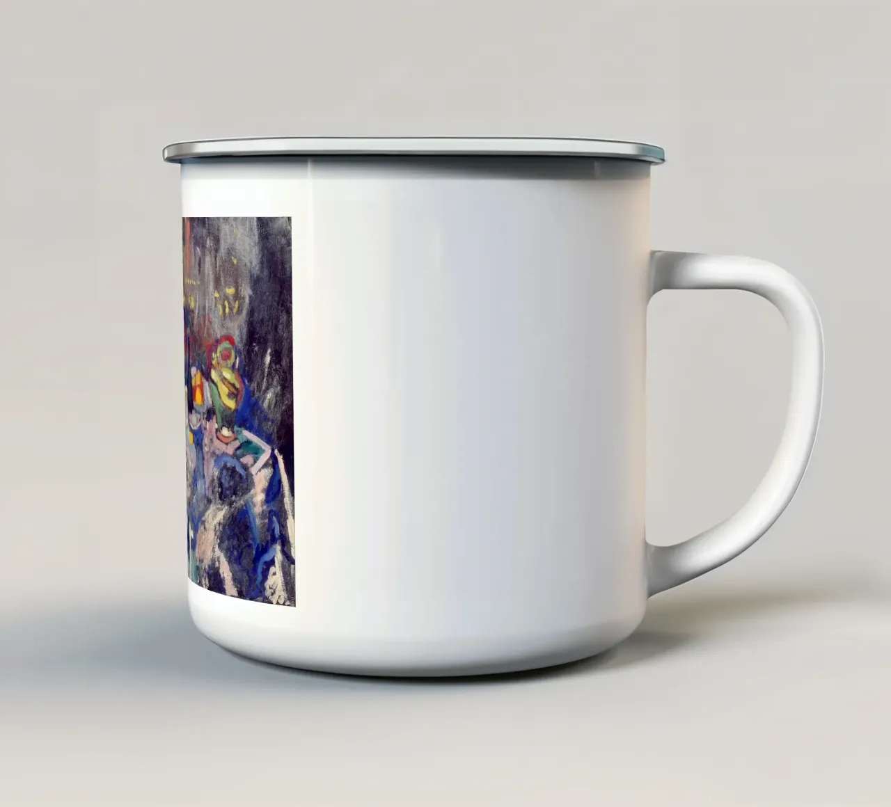 cibo pieno in tavola tazza in smalto da briyan shop